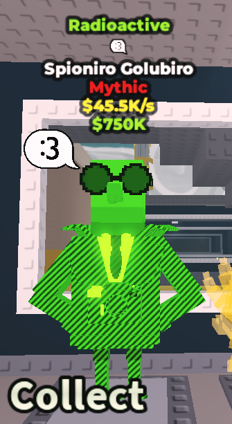 Spioniro Golubiro - ☢️Radioactive☢️ – Mythic – With Trait – 45.5K/s [🚀Fast Delivery] 0Radioactive