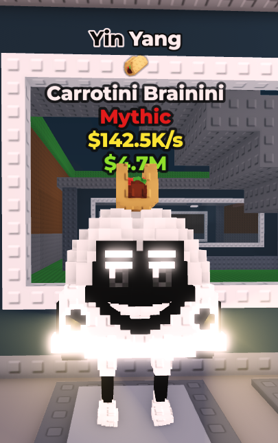 Carrotini Brainini – ☯️Yin Yang☯️ – Mythic – With Trait -  142.5K/s [🚀Fast Delivery]