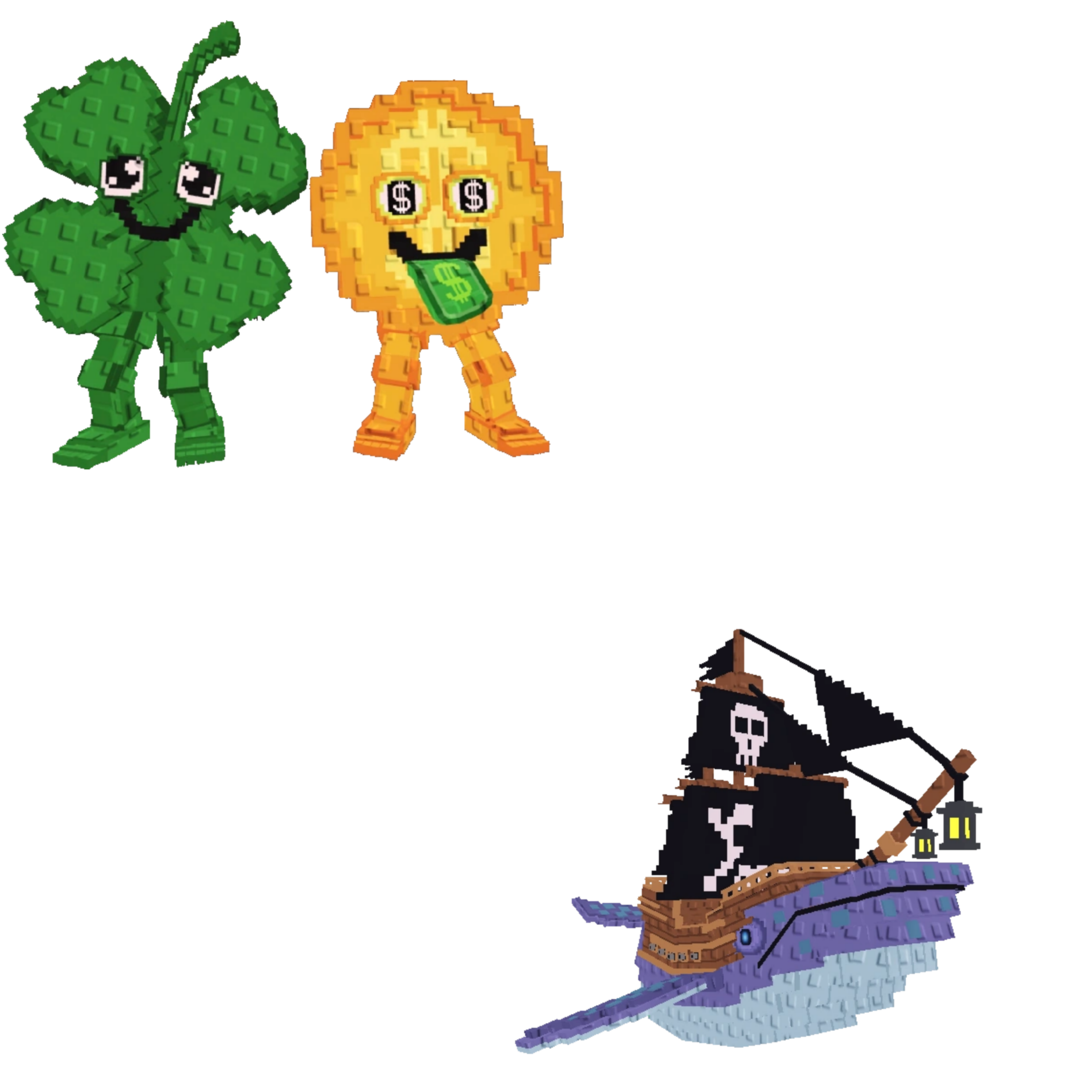 [BUNDLE] - 🦥 1x Fortunu and Cashuru 🦥 1x Capitano Moby