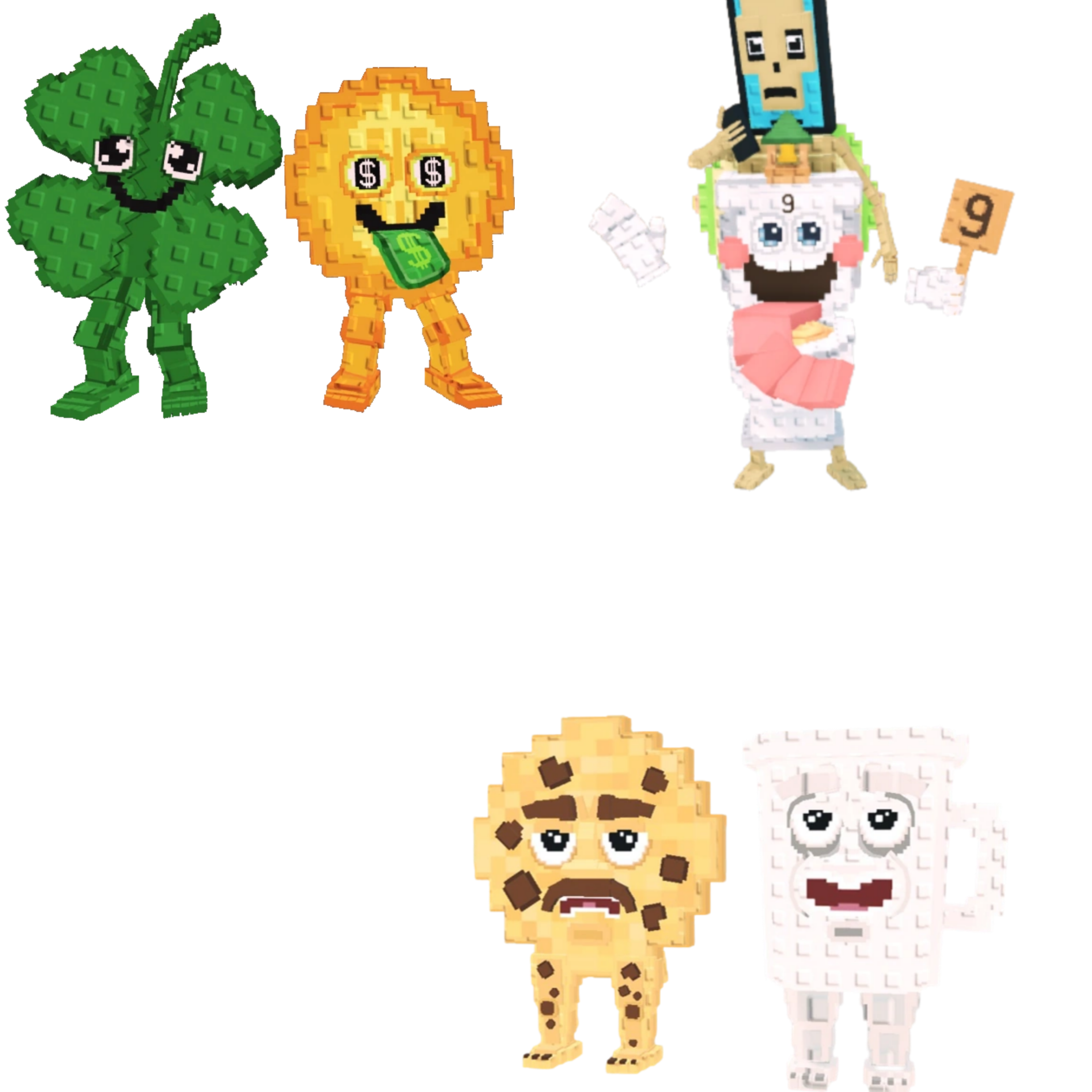 [BUNDLE] - 🐔 1x Fortunu and Cashuru 🐔 1x Cooki and Milki 🐔 1x La Secret Combinasion