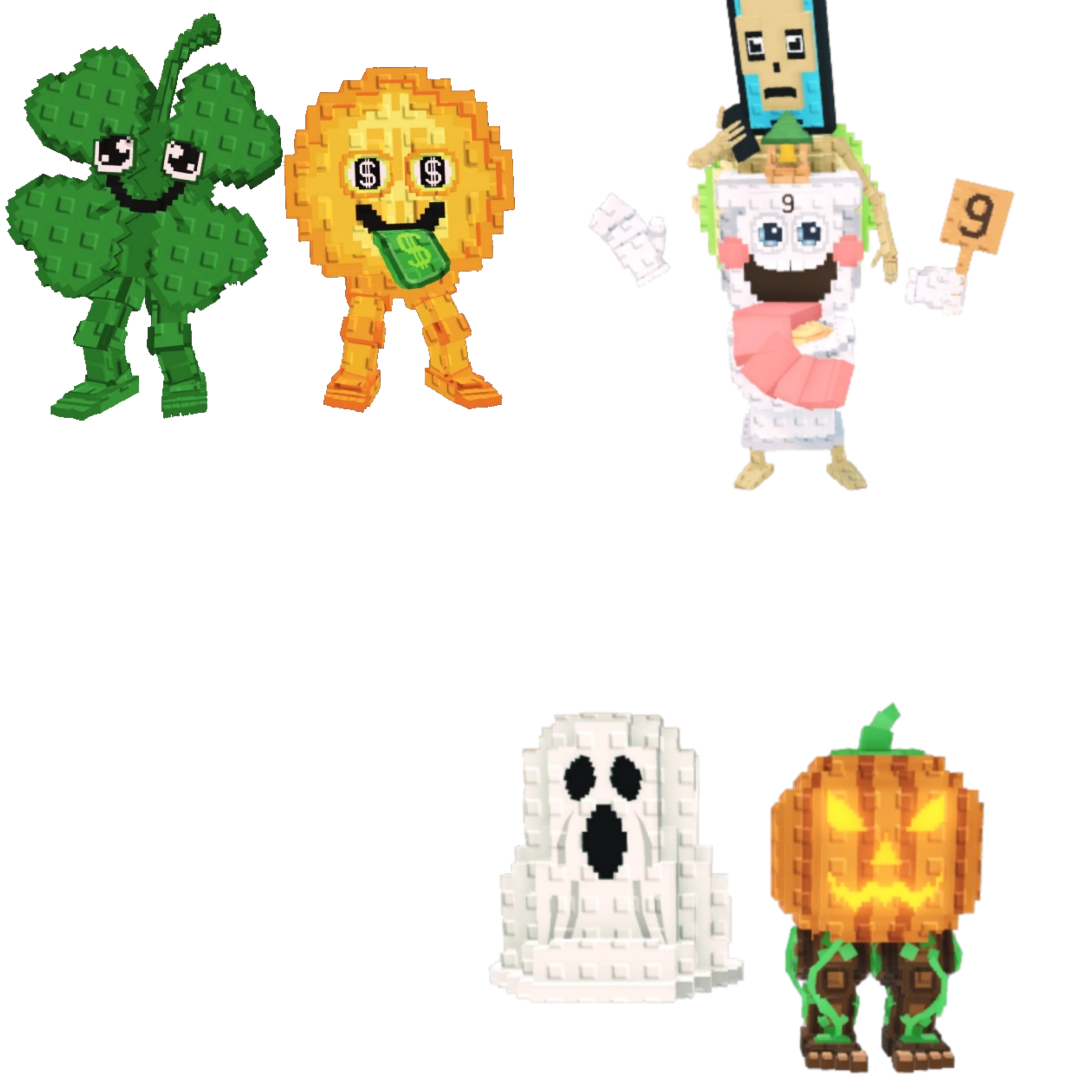 [BUNDLE] - 🐓 1x Fortunu and Cashuru 🐓 1x Spooky and Pumpky 🐓 1x La Secret Combinasion