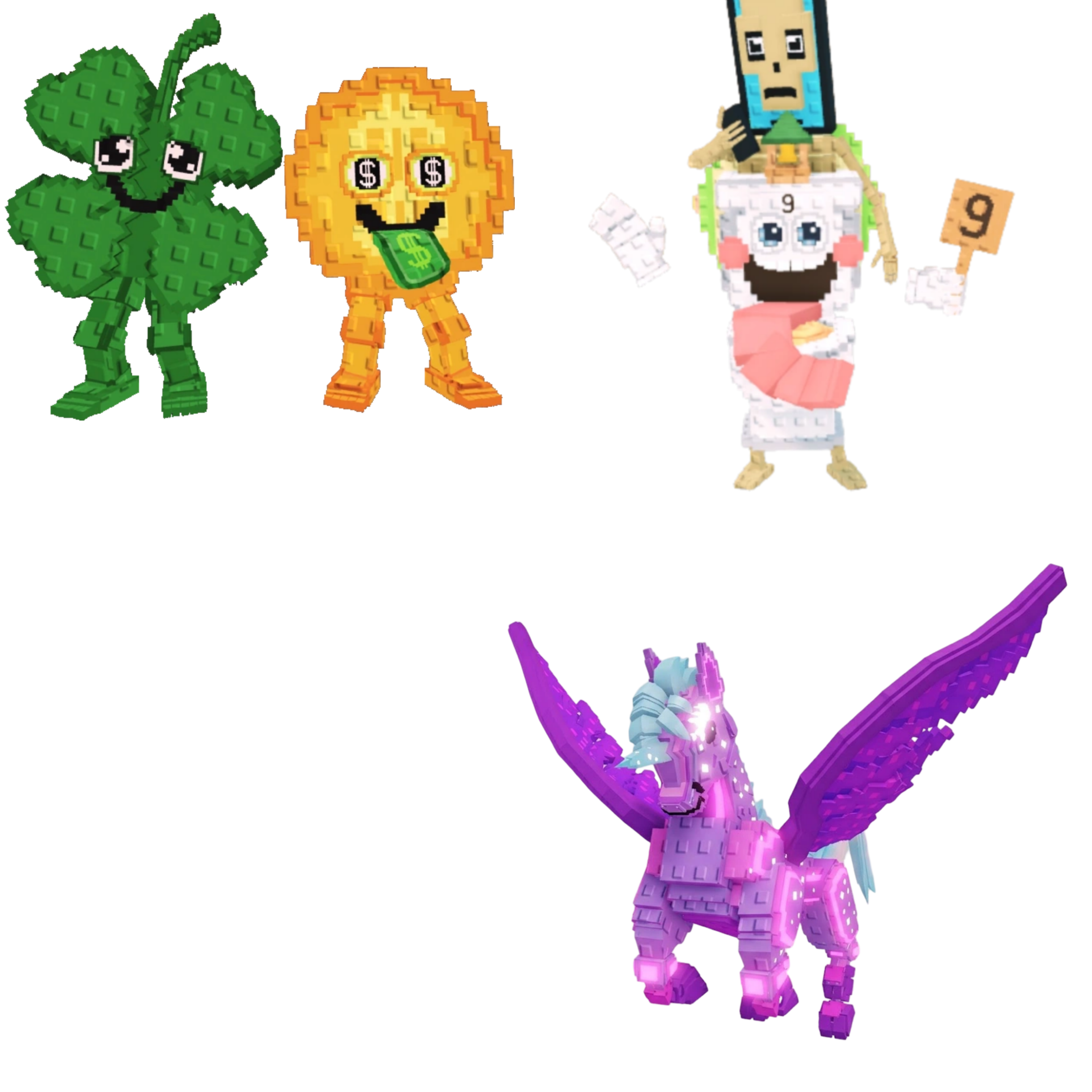 [BUNDLE] - 🐧 1x Fortunu and Cashuru 🐧 1x La Secret Combinasion 🐧 1x Celestial Pegasus