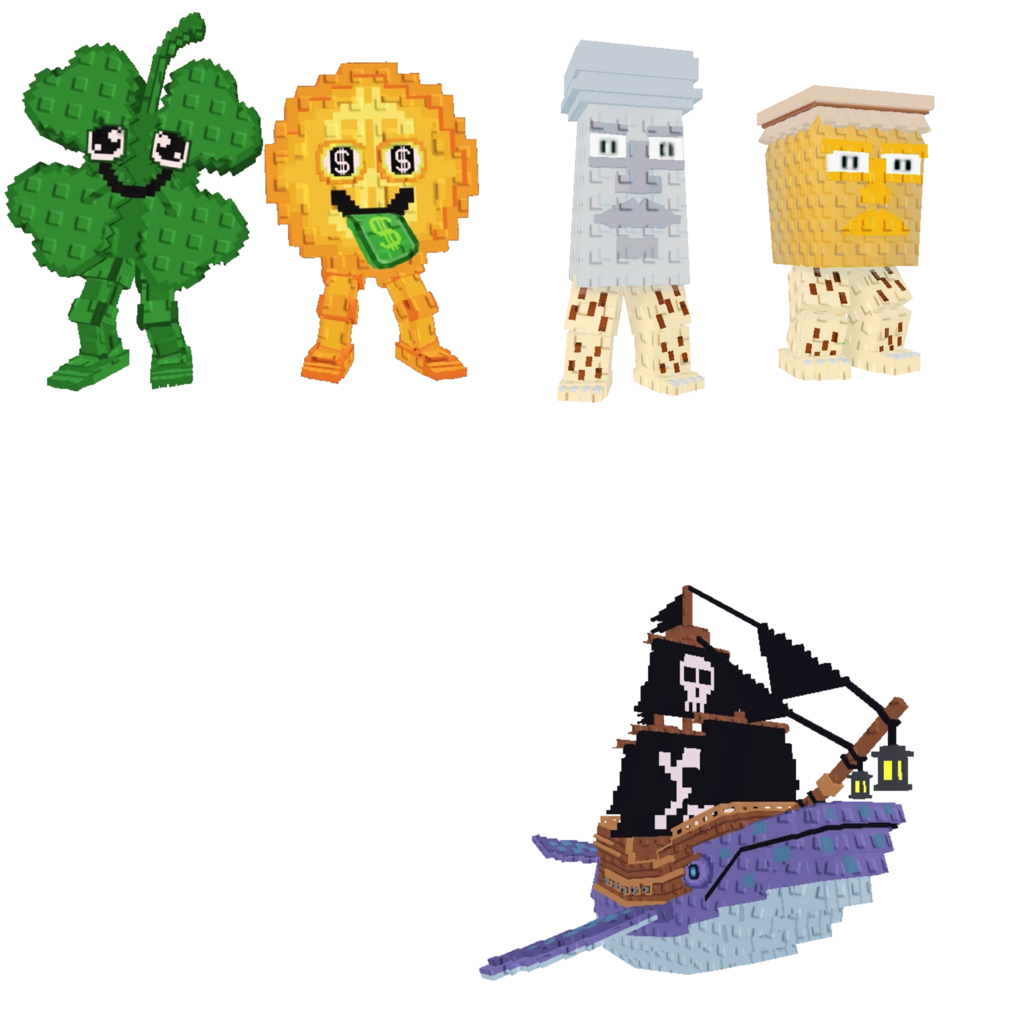 [BUNDLE] - 🦩 1x Fortunu and Cashuru 🦩 1x Capitano Moby 🦩 1x Garama and Madundung