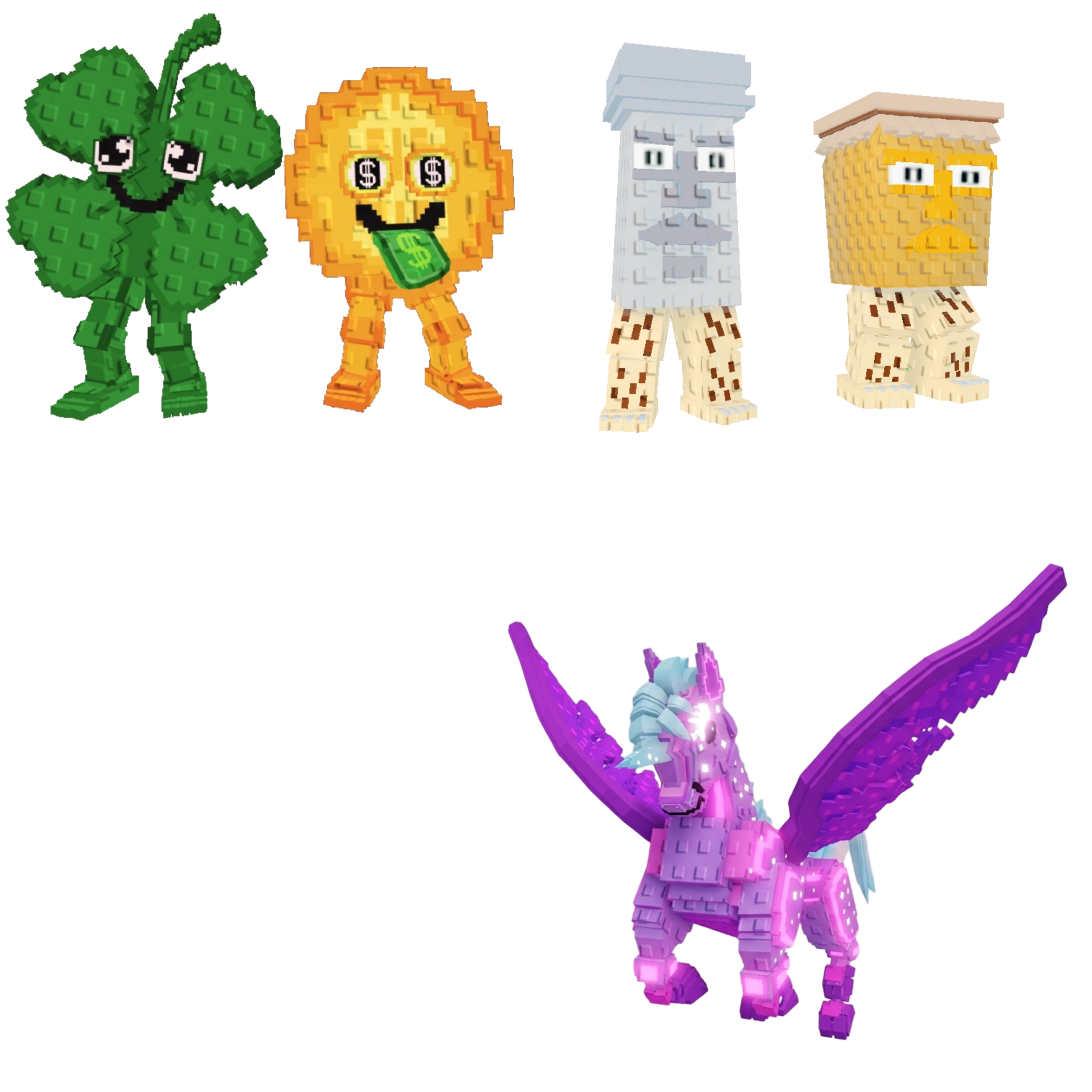 [BUNDLE] - 🦜 1x Fortunu and Cashuru 🦜 1x Garama and Madundung 🦜 1x Celestial Pegasus