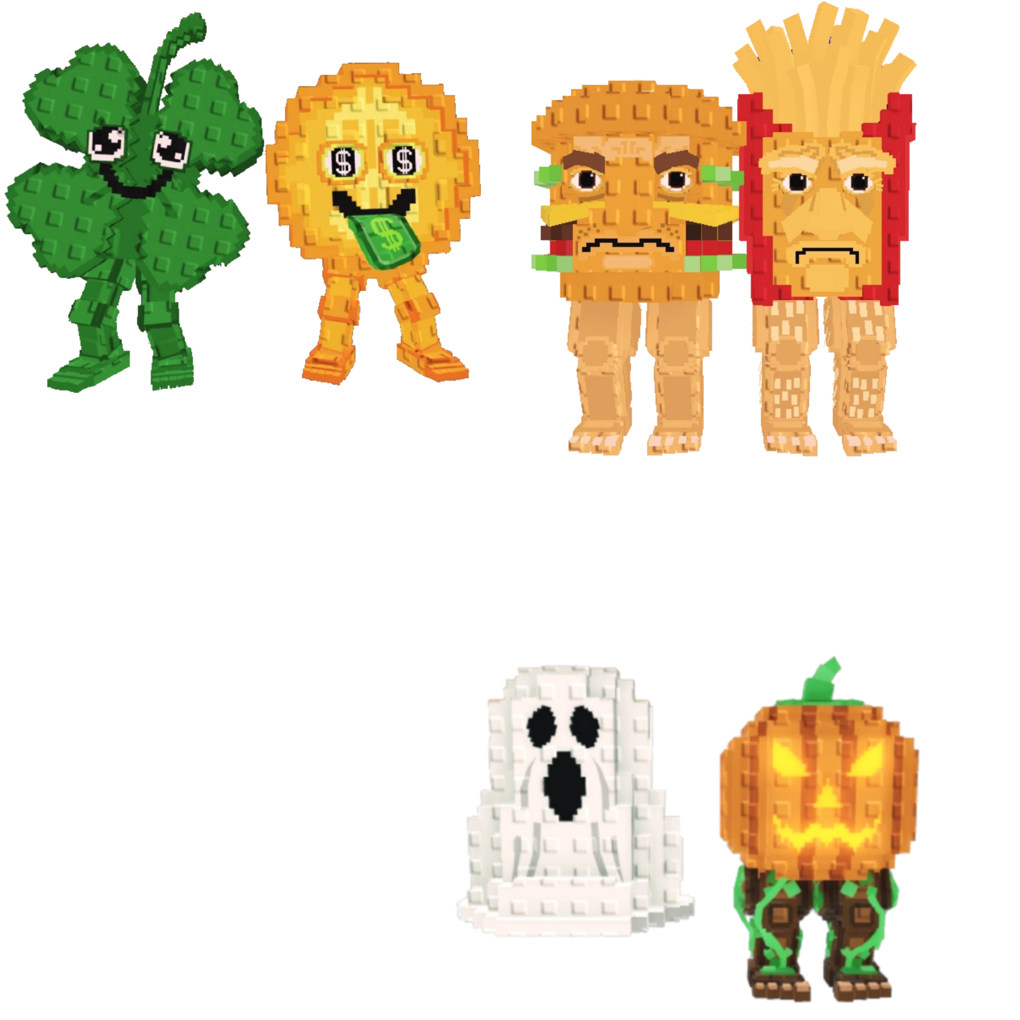[BUNDLE] - 🐊 1x Fortunu and Cashuru 🐊 1x Spooky and Pumpky 🐊 1x Burguro And Fryuro