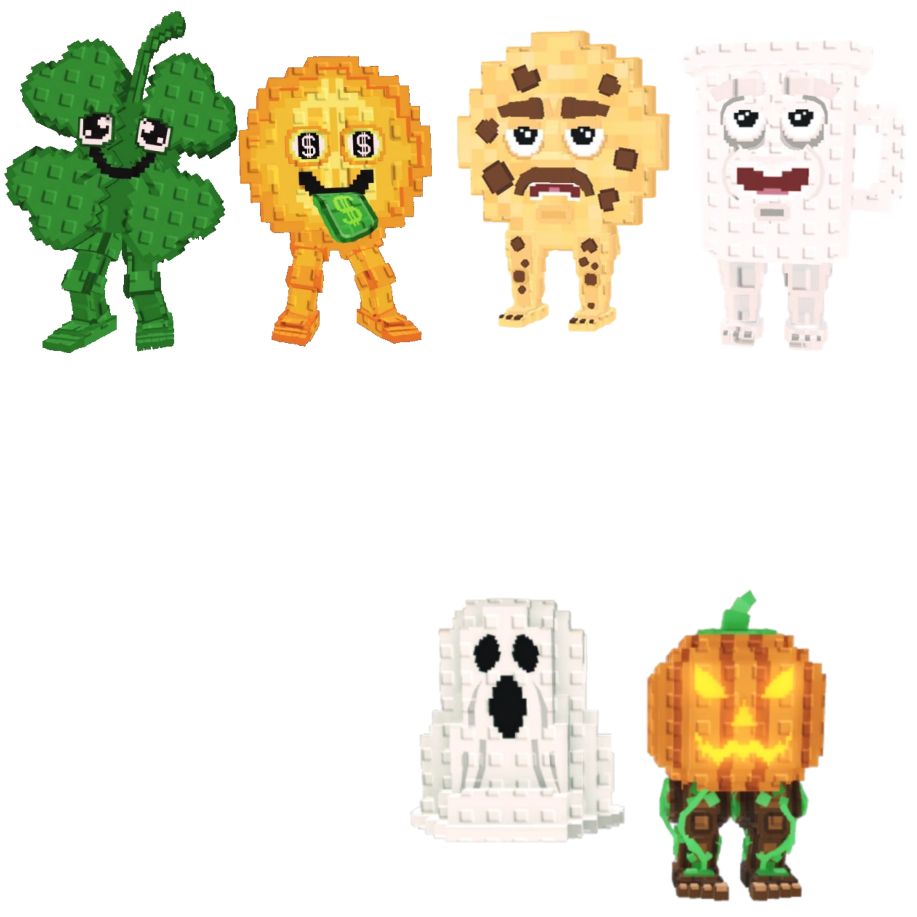 [BUNDLE] - 🐠 1x Fortunu and Cashuru 🐠 1x Cooki and Milki 🐠 1x Spooky and Pumpky