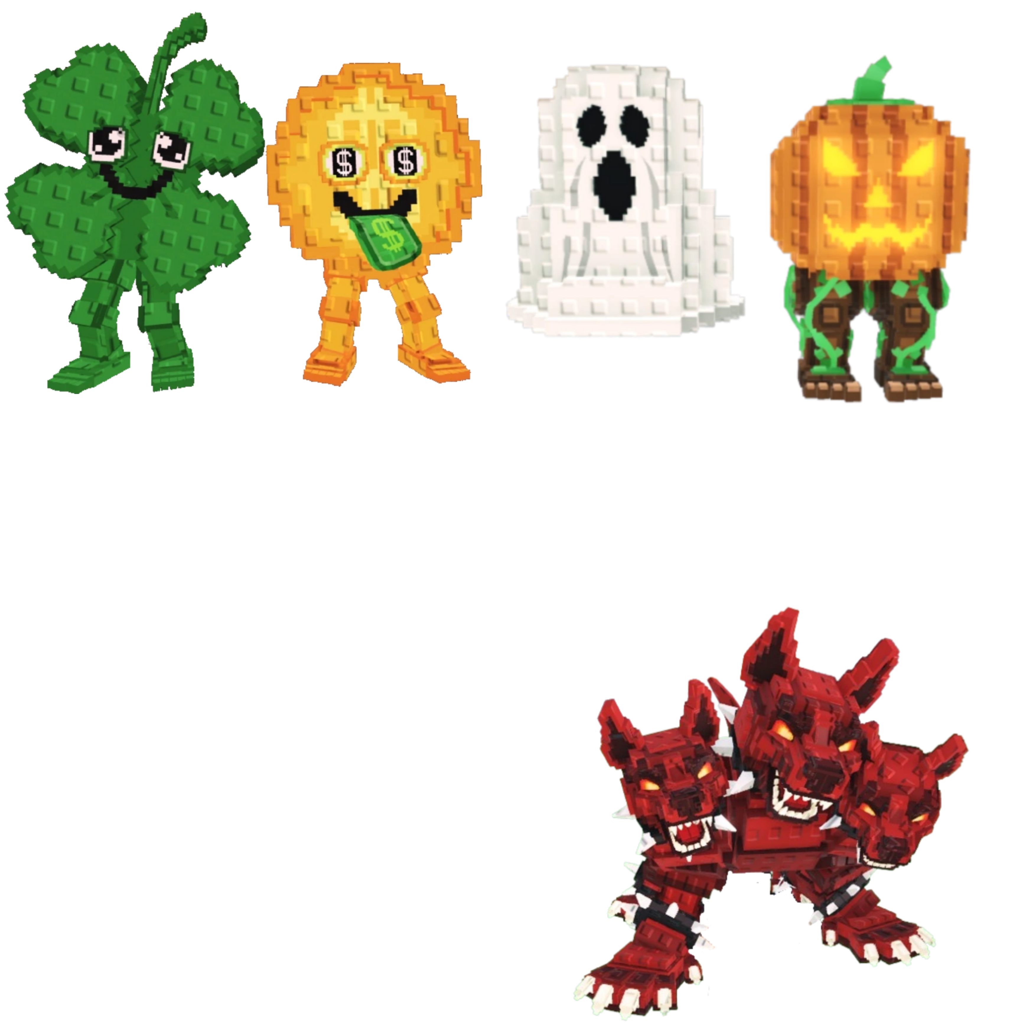 [BUNDLE] - 🦀 1x Fortunu and Cashuru 🦀 1x Spooky and Pumpky 🦀 1x Cerberus