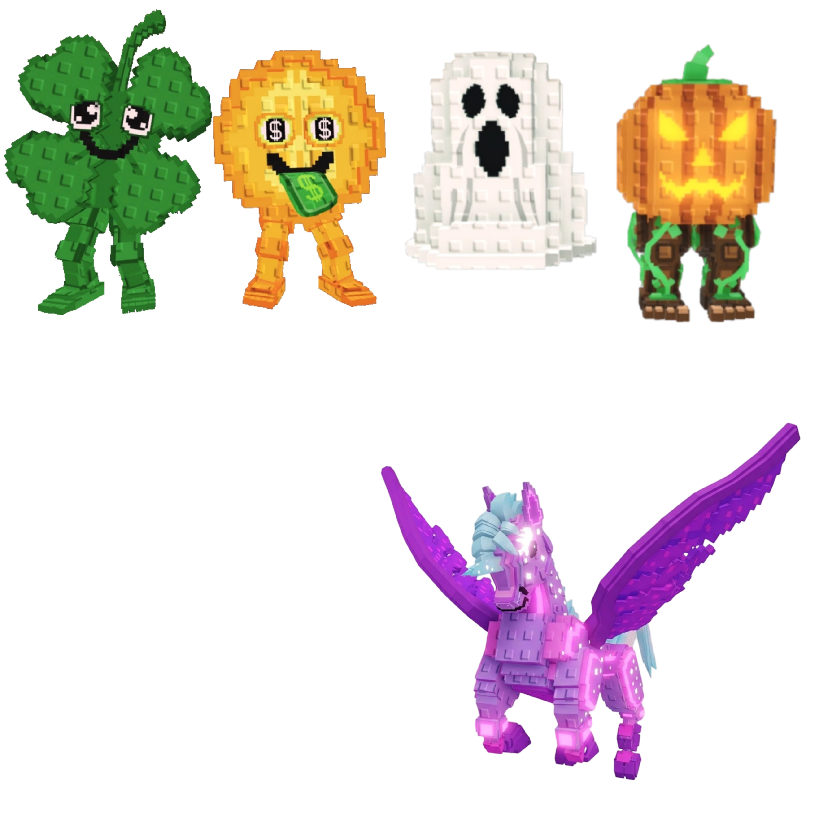 [BUNDLE] - 🦑 1x Fortunu and Cashuru 🦑 1x Spooky and Pumpky 🦑 1x Celestial Pegasus