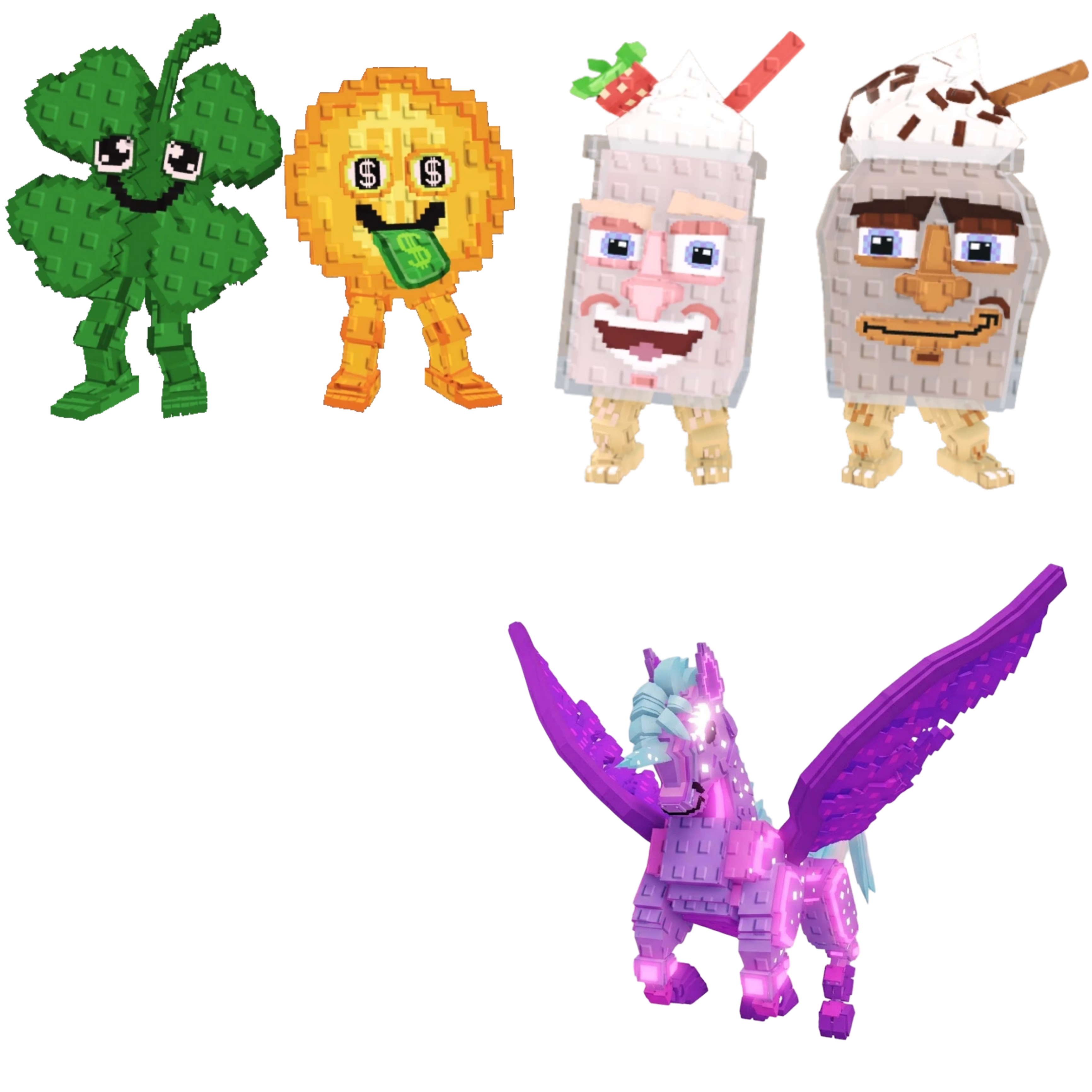 [BUNDLE] - 🐞 1x Fortunu and Cashuru 🐞 1x Fragrama and Chocrama 🐞 1x Celestial Pegasus