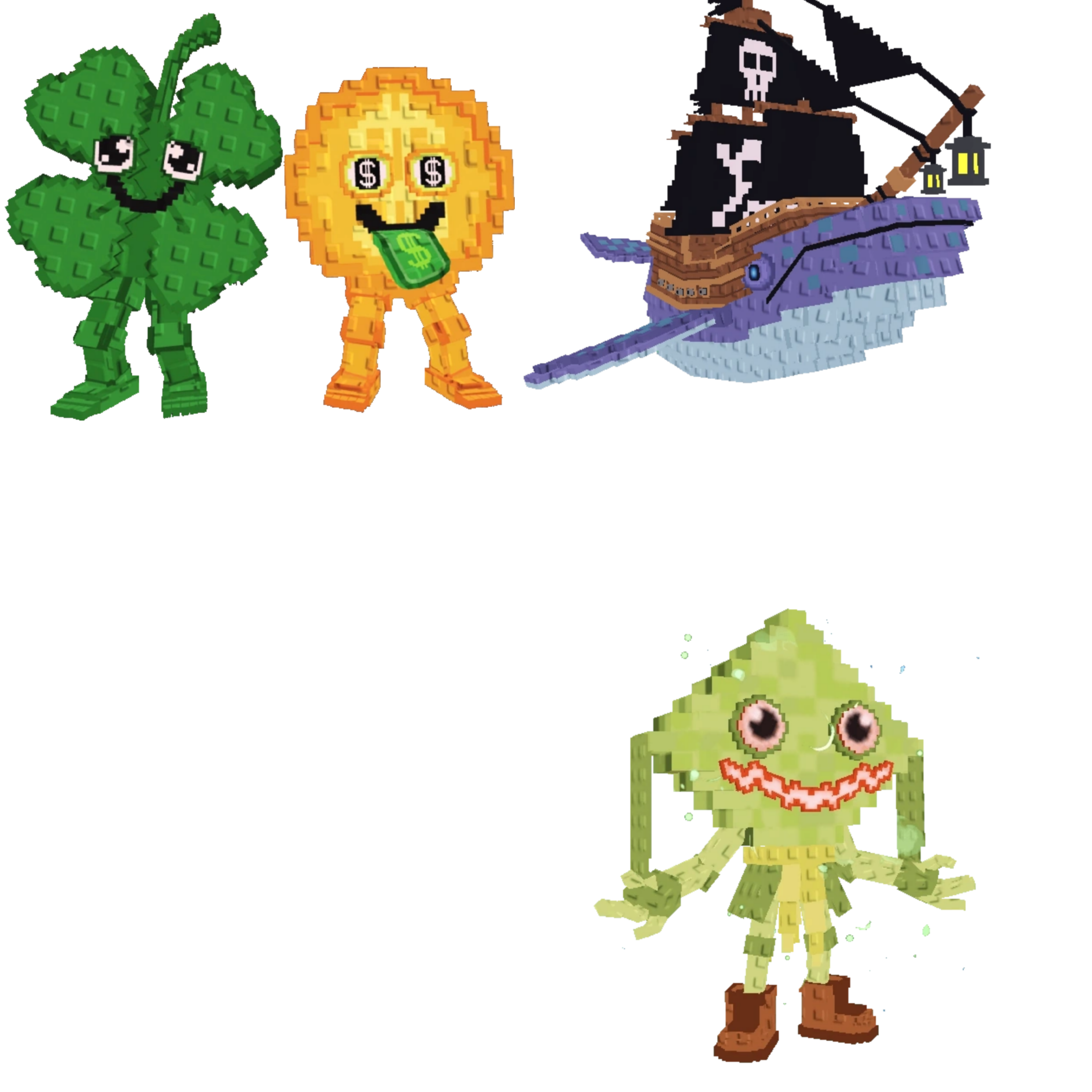 [BUNDLE] - 🏵️ 1x Fortunu and Cashuru 🏵️ 1x Capitano Moby 🏵️ 1x Ketupat Kepat