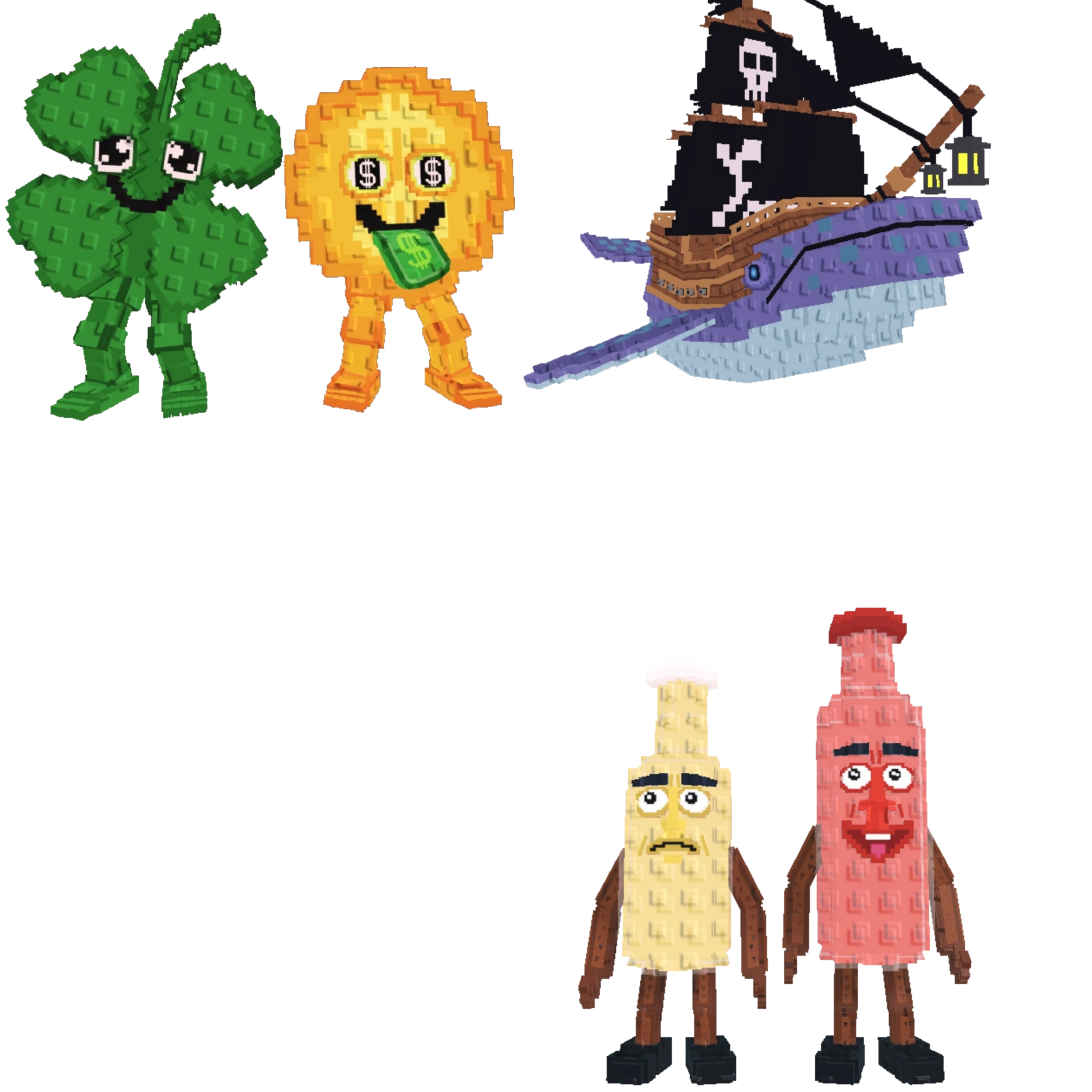 [BUNDLE] - 🌳 1x Fortunu and Cashuru 🌳 1x Capitano Moby 🌳 1x Ketchuru and Musturu