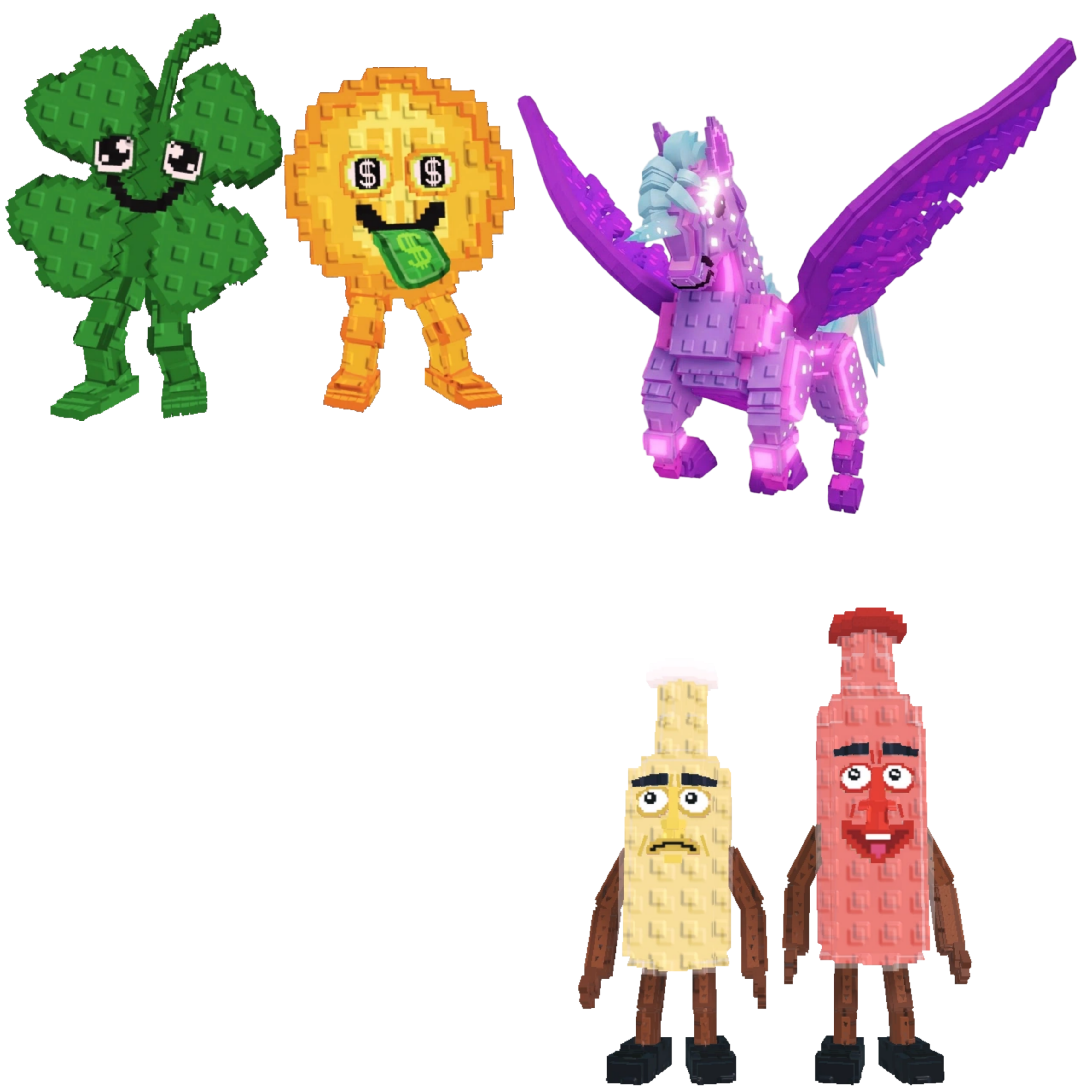 [BUNDLE] - 🌵 1x Fortunu and Cashuru 🌵 1x Celestial Pegasus 🌵 1x Ketchuru and Musturu