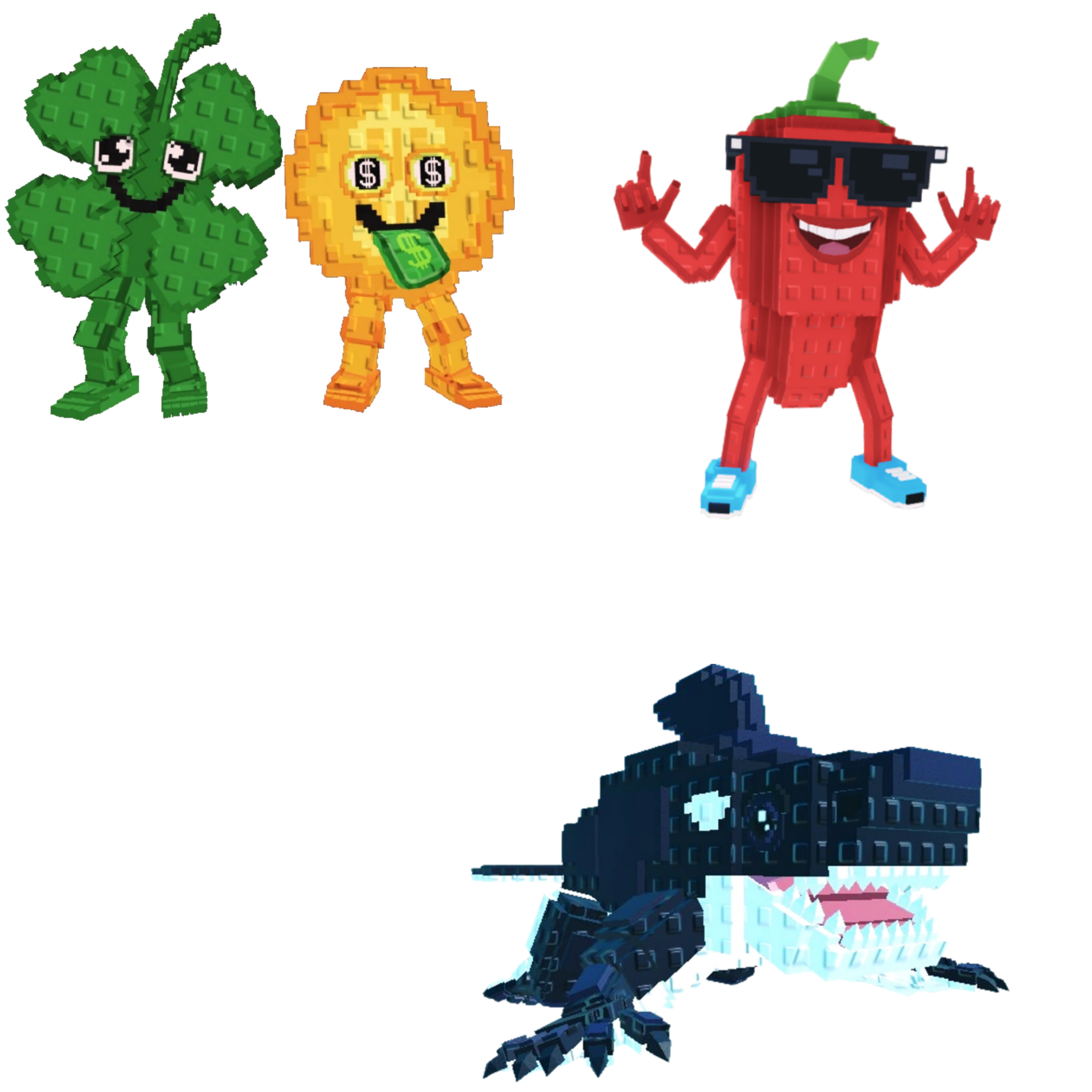 [BUNDLE] - 🌨️ 1x Fortunu and Cashuru 🌨️ 1x Chillin Chili 🌨️ 1x Orcaledon