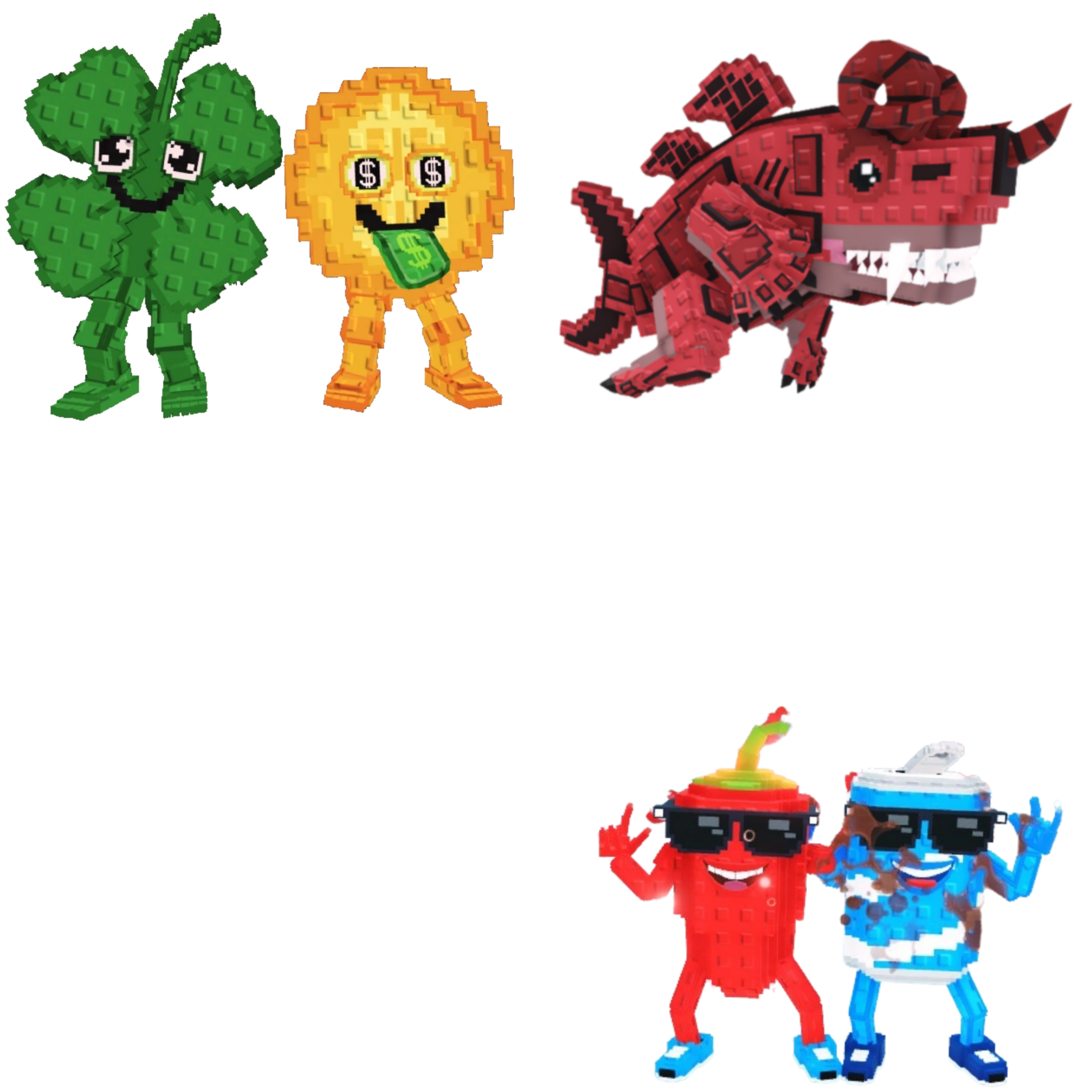 [BUNDLE] - ☃️ 1x Fortunu and Cashuru ☃️ 1x Eviledon ☃️ 1x Swaggy Bros