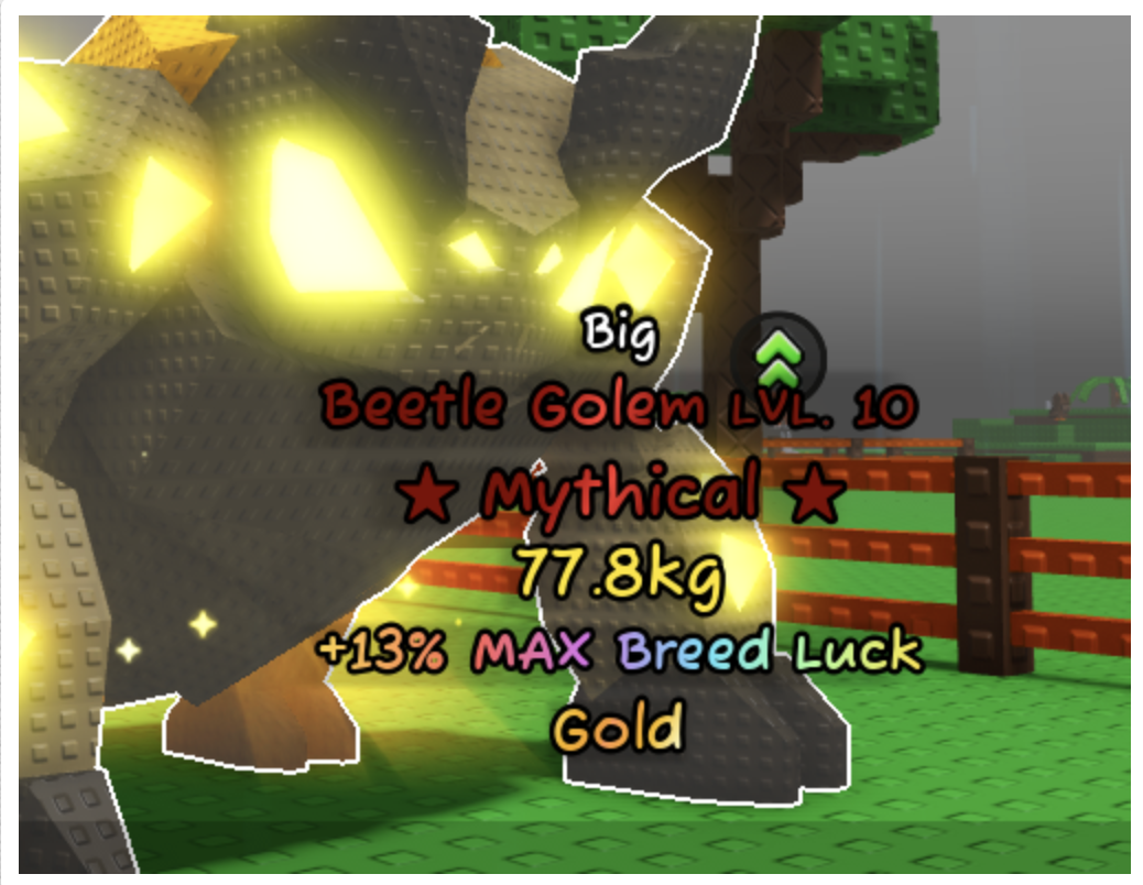 Big Beetle Golem LVL 10 (77.8KG) – CATCH AND TAME – FAST DELIVERY & TRUSTED