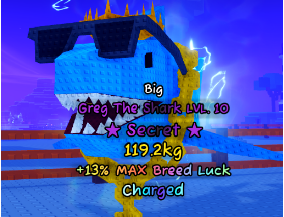 Big Greg The Shark LVL 10 (119.2KG) – CATCH AND TAME – FAST DELIVERY & TRUSTED