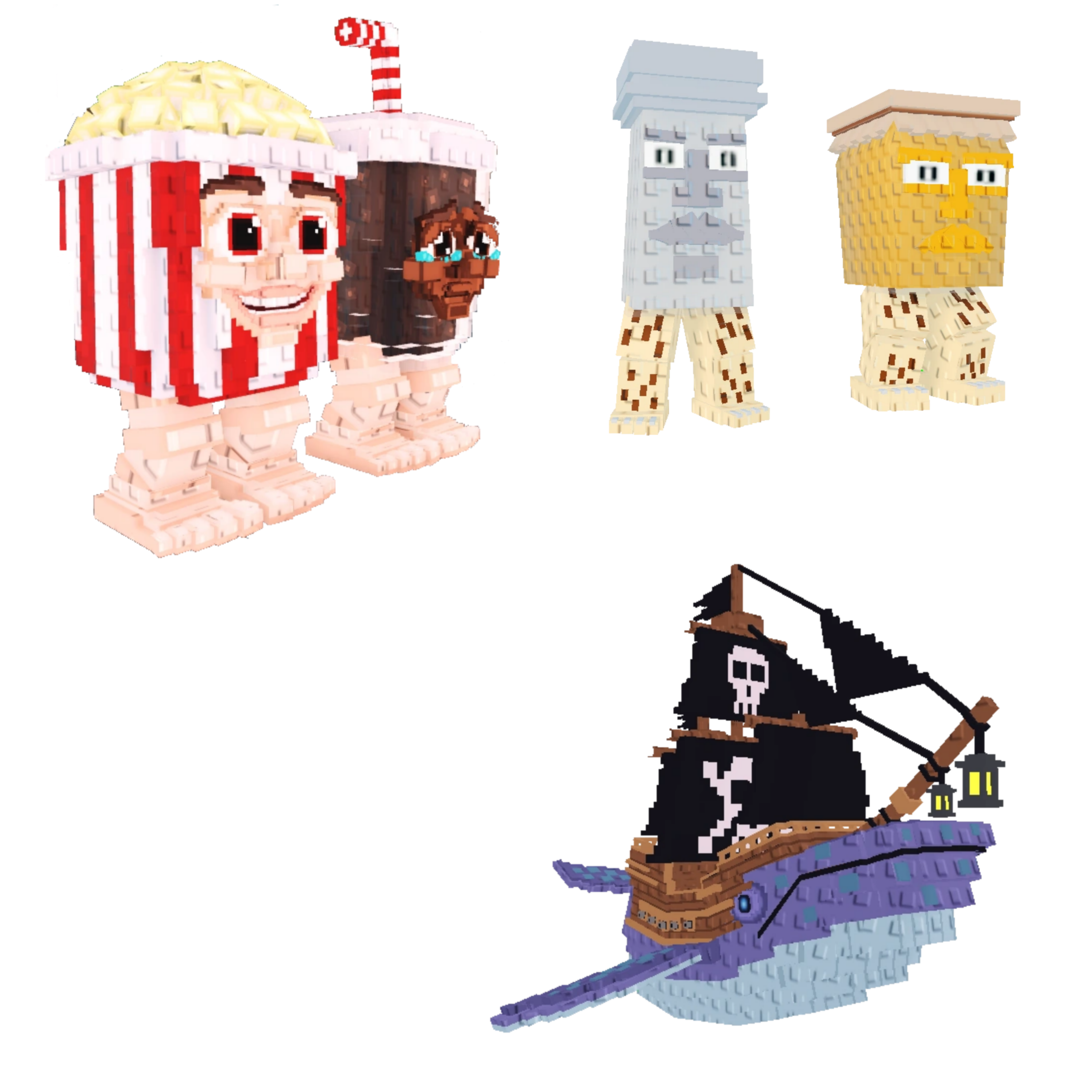 [BUNDLE] - 🥕 1x Popcuru and Fizzuru 🥕 1x Capitano Moby 🥕 1x Garama and Madundung