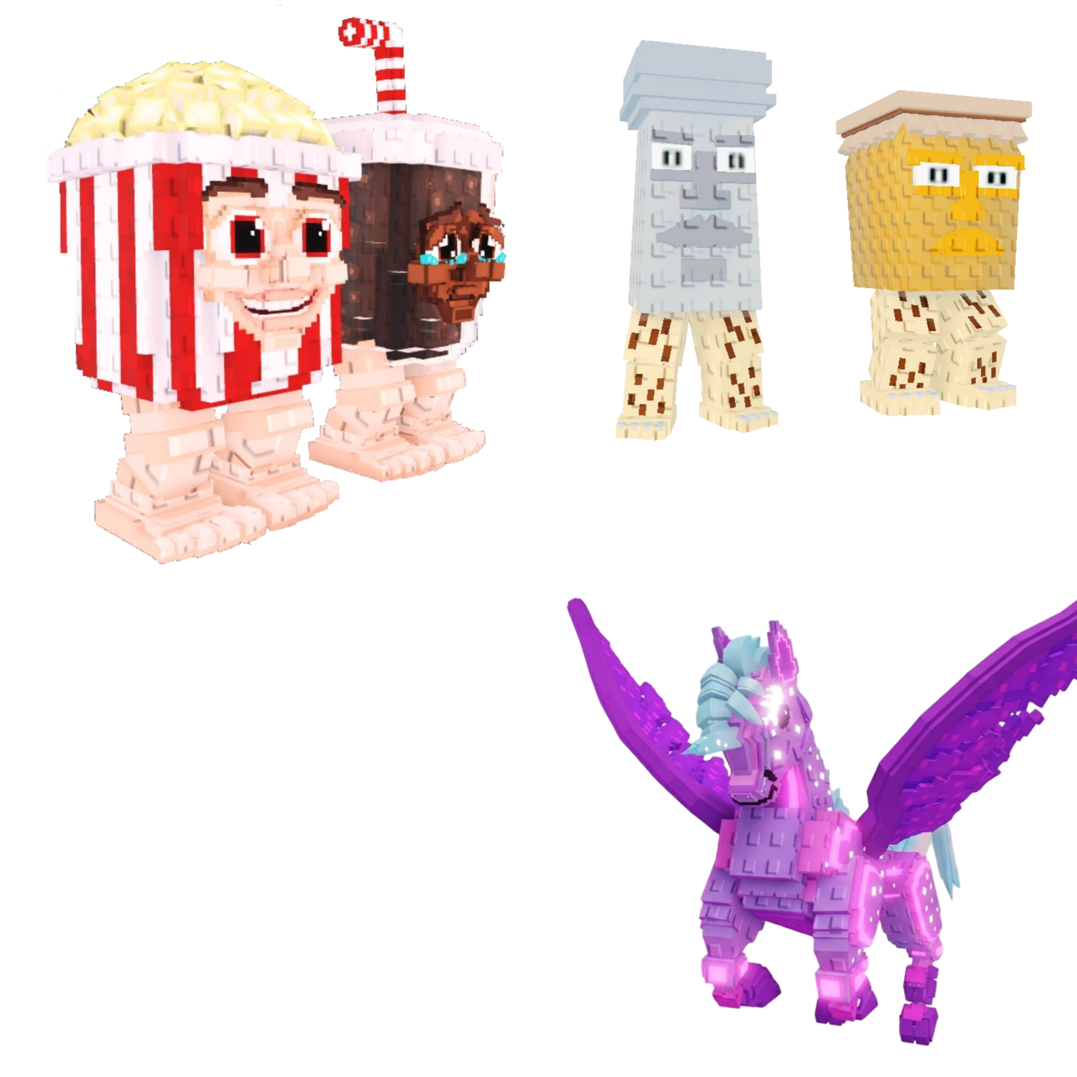 [BUNDLE] - 🥒 1x Popcuru and Fizzuru 🥒 1x Celestial Pegasus 🥒 1x Garama and Madundung