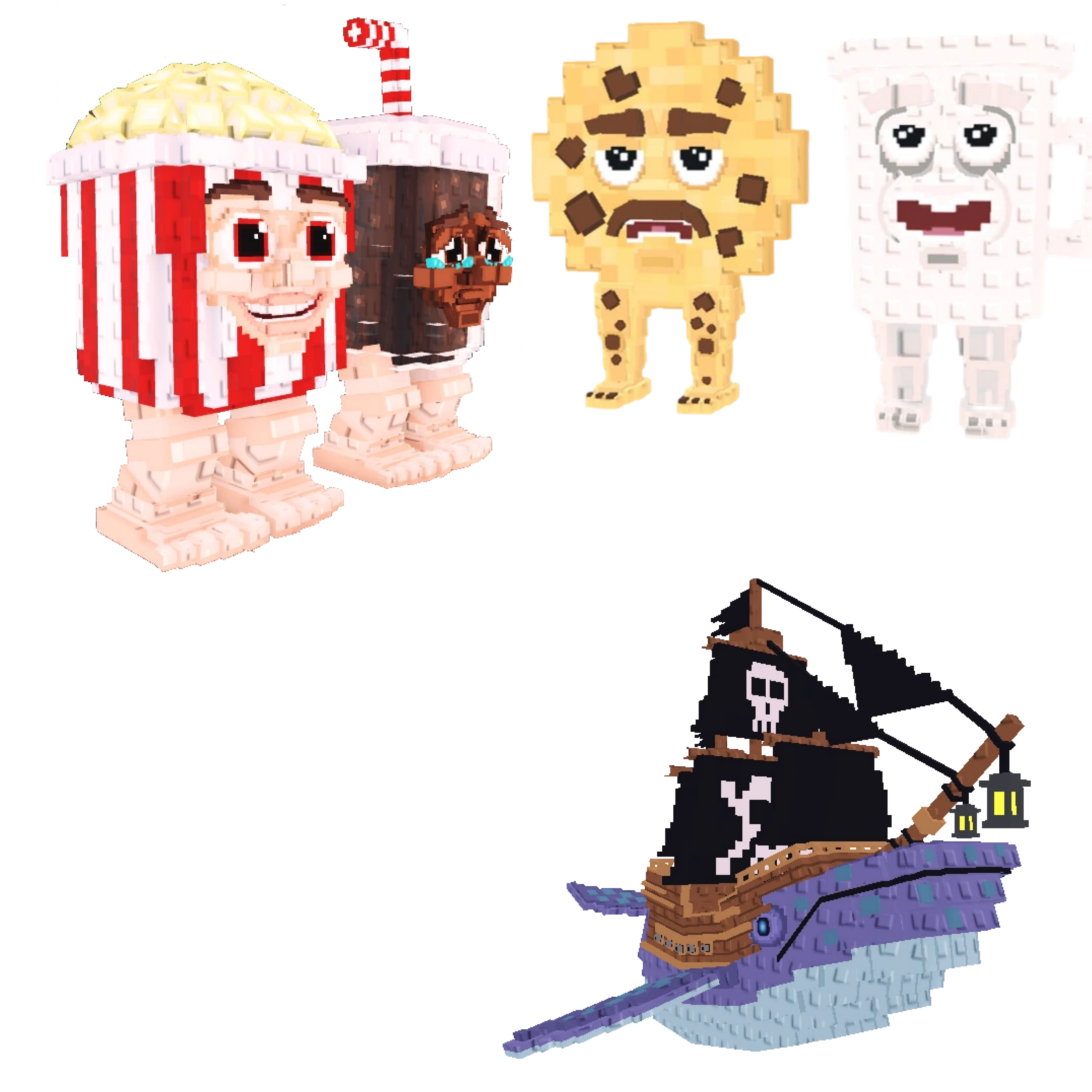 [BUNDLE] - 🥨 1x Popcuru and Fizzuru 🥨 1x Capitano Moby 🥨 1x Cooki and Milki