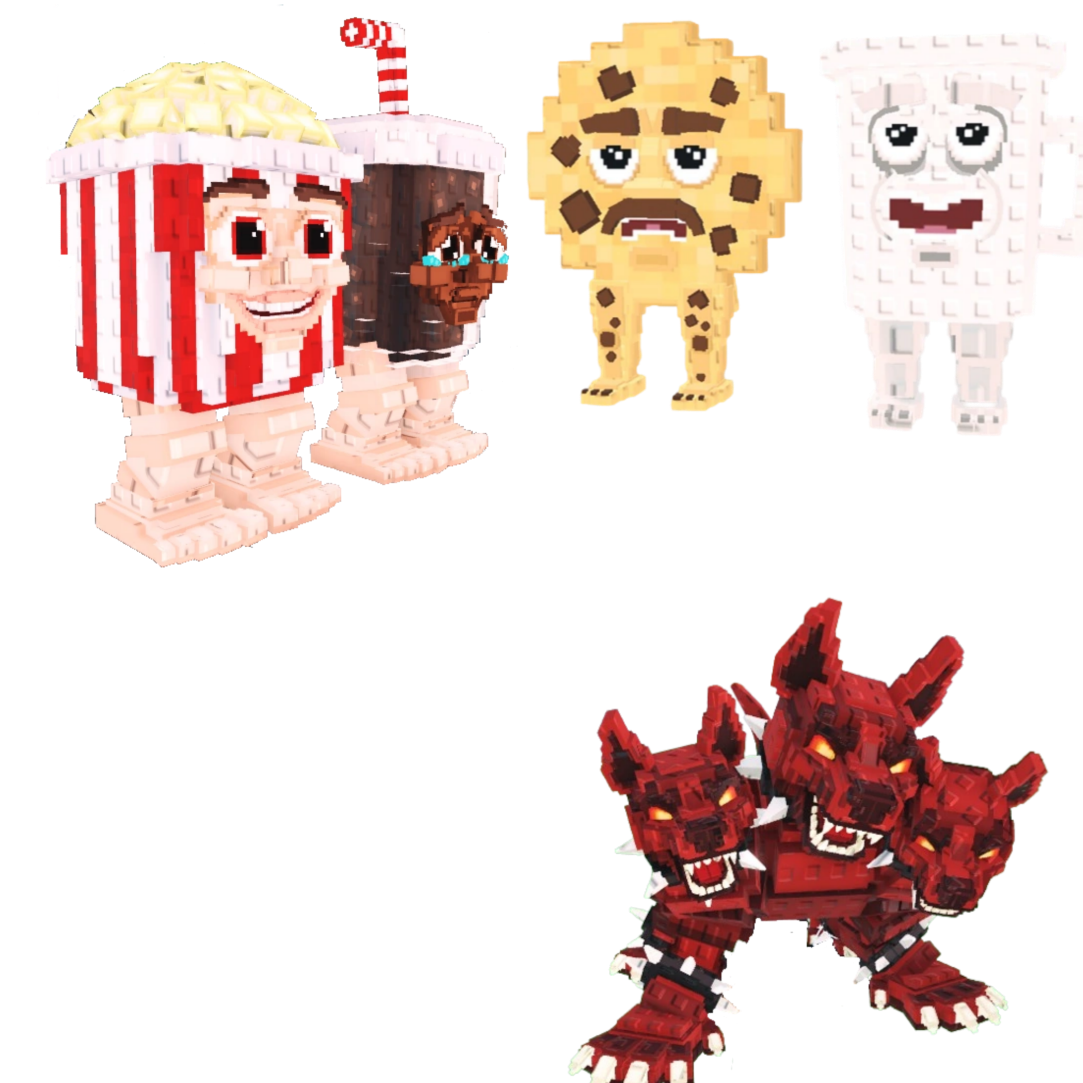 [BUNDLE] - 🥞 1x Popcuru and Fizzuru 🥞 1x Cooki and Milki 🥞 1x Cerberus