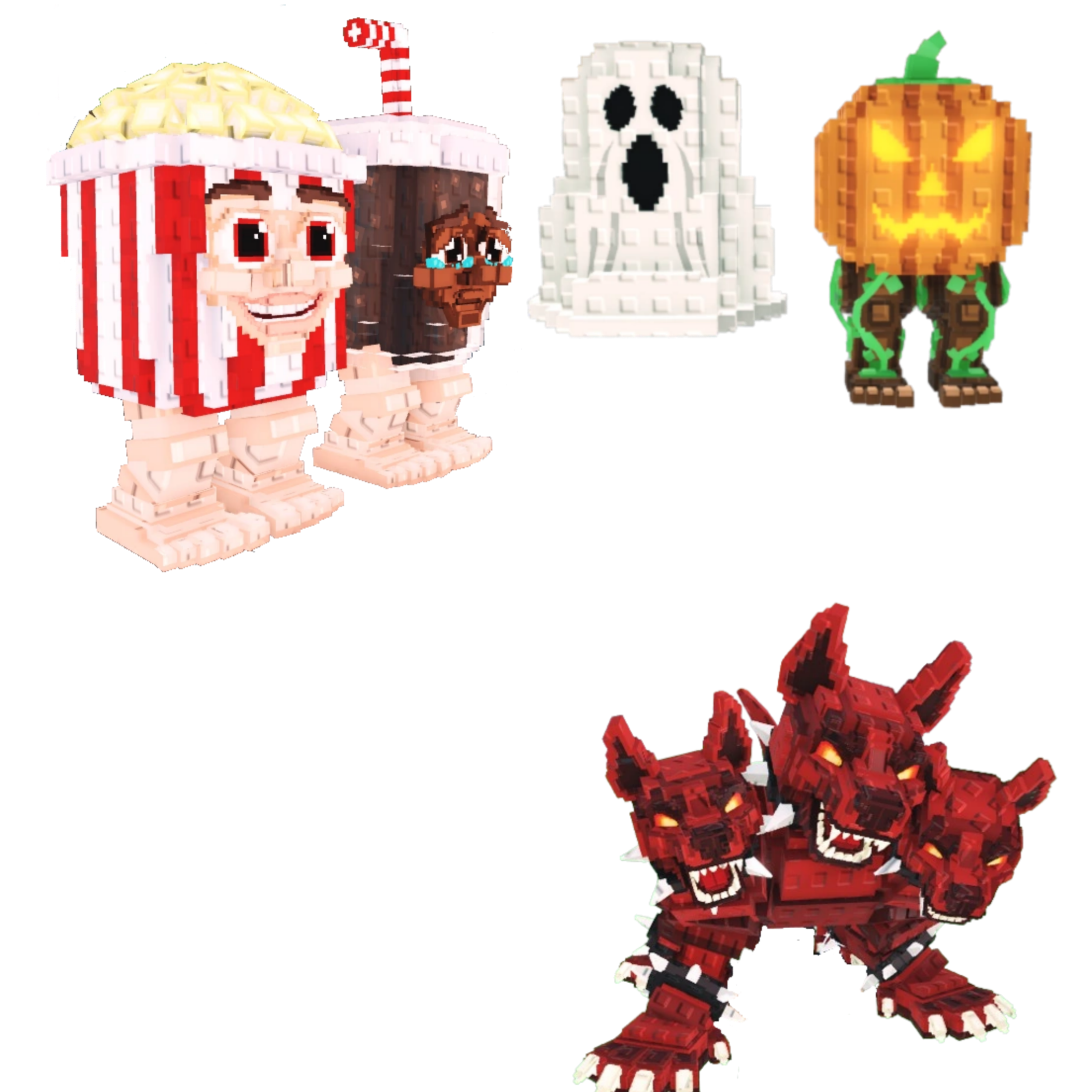 [BUNDLE] - 🥩 1x Popcuru and Fizzuru 🥩 1x Cerberus 🥩 1x Spooky and Pumpky