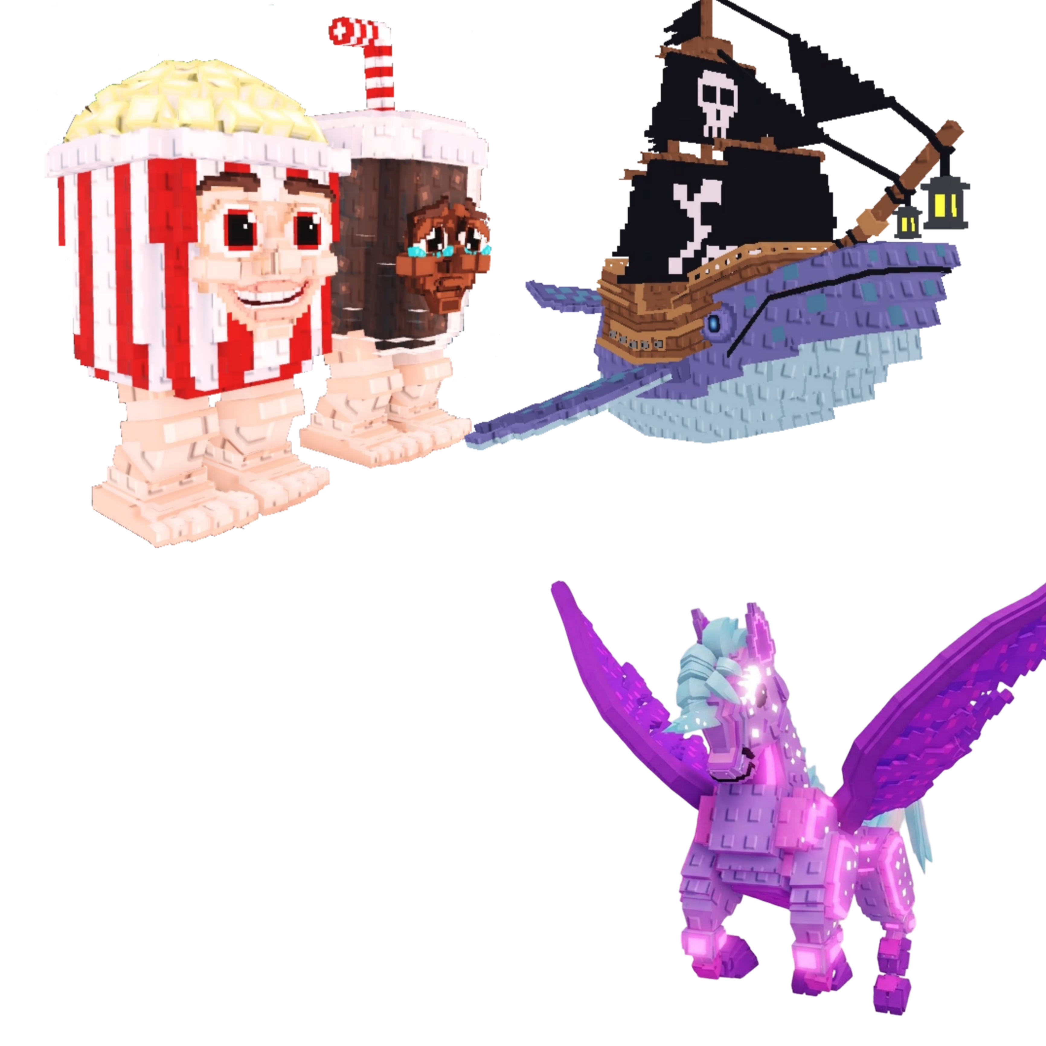[BUNDLE] - 🌭 1x Popcuru and Fizzuru 🌭 1x Capitano Moby 🌭 1x Celestial Pegasus