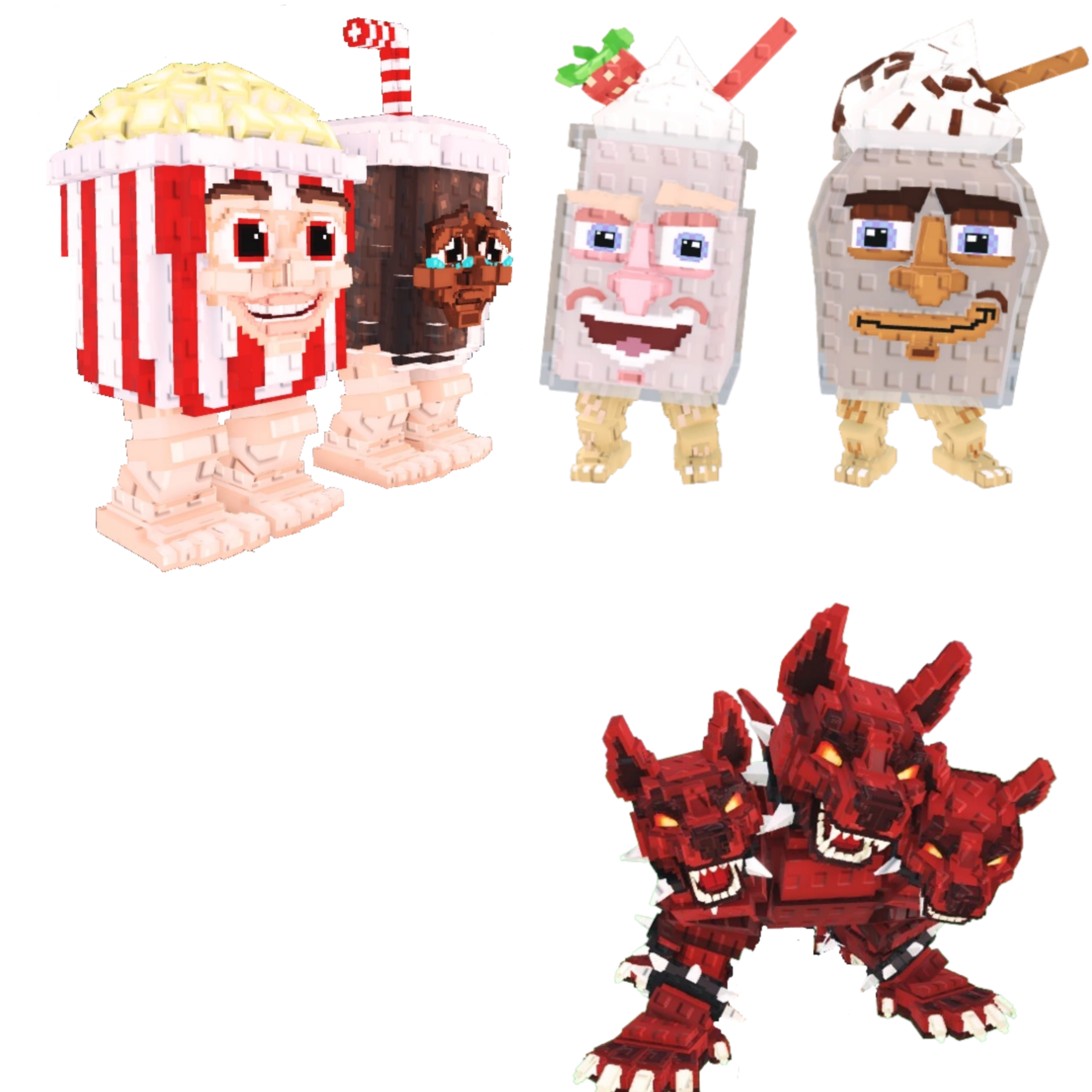 [BUNDLE] - 🌮 1x Popcuru and Fizzuru 🌮 1x Fragrama and Chocrama 🌮 1x Cerberus