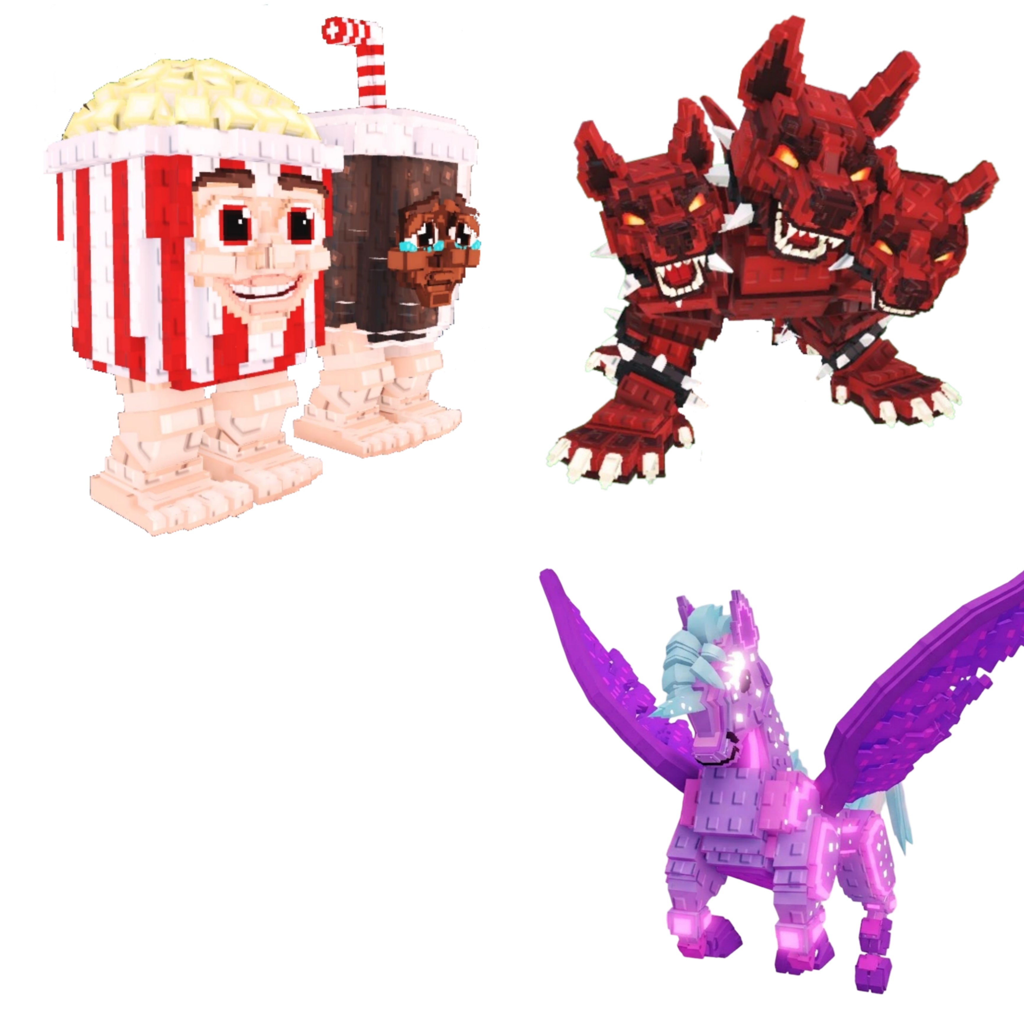 [BUNDLE] - 🥚 1x Popcuru and Fizzuru 🥚 1x Cerberus 🥚 1x Celestial Pegasus
