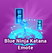 Blue Ninja Katana Emote
