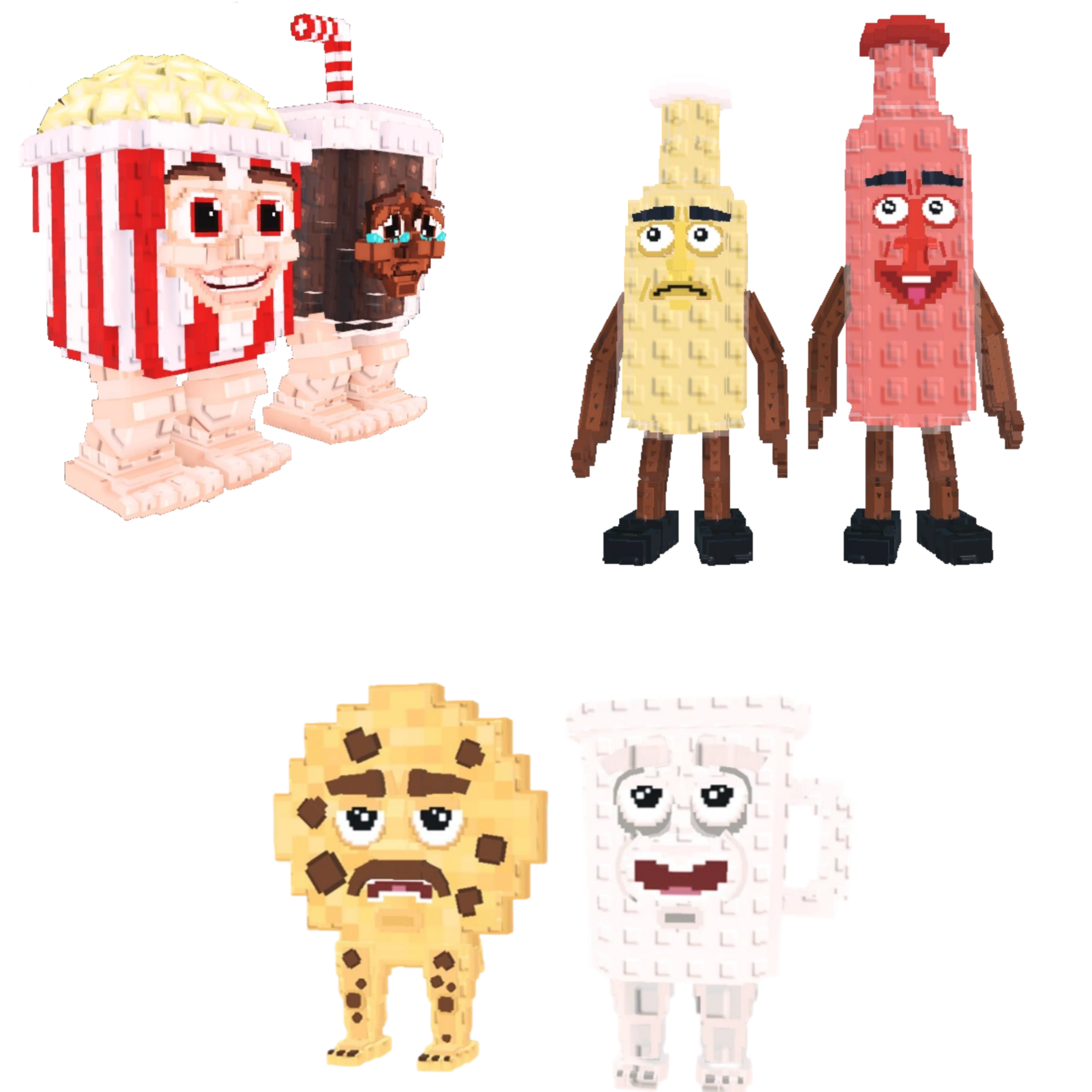 [BUNDLE] - 🍙 1x Popcuru and Fizzuru 🍙 1x Cooki and Milki 🍙 1x Ketchuru and Musturu