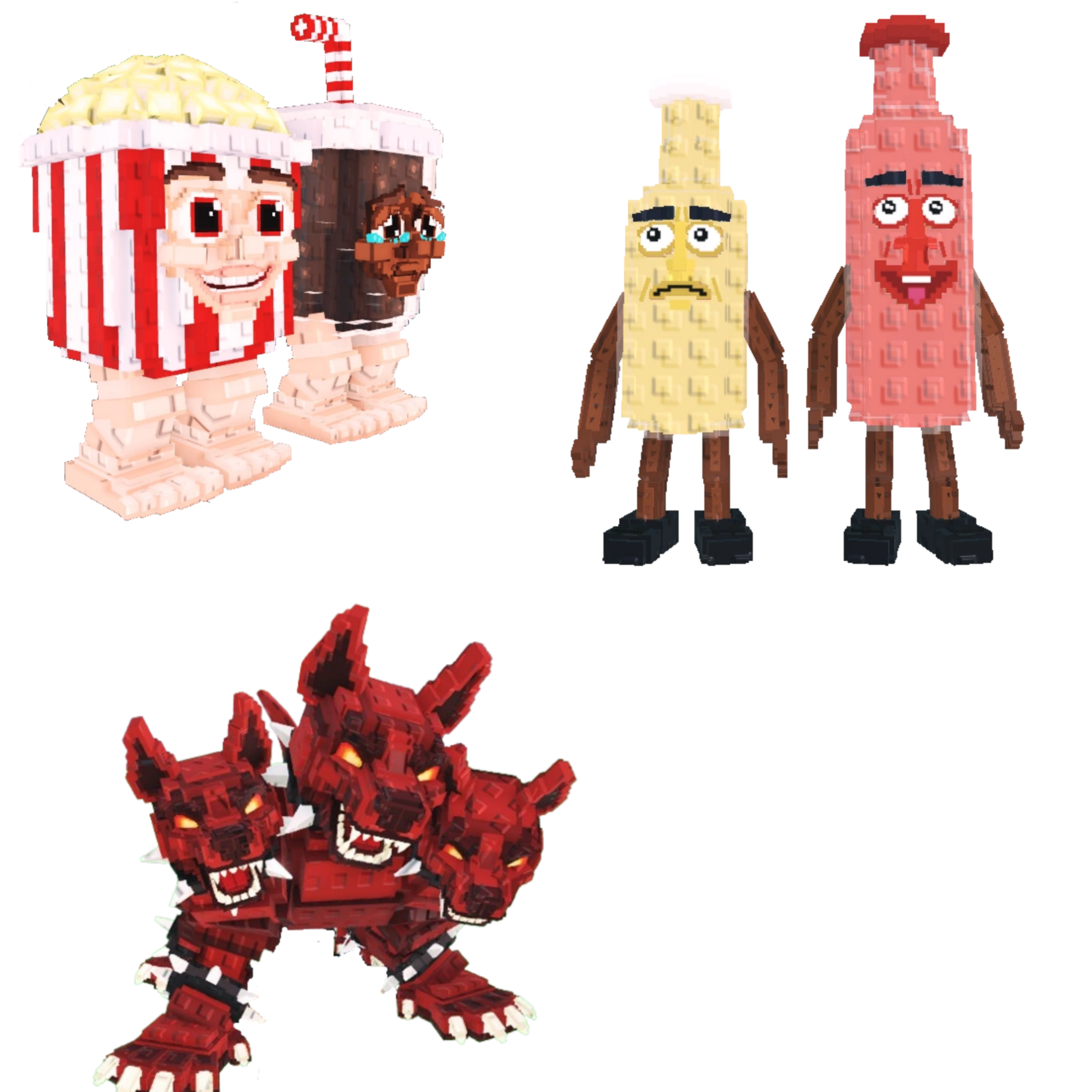 [BUNDLE] - 🍜 1x Popcuru and Fizzuru 🍜 1x Cerberus 🍜 1x Ketchuru and Musturu
