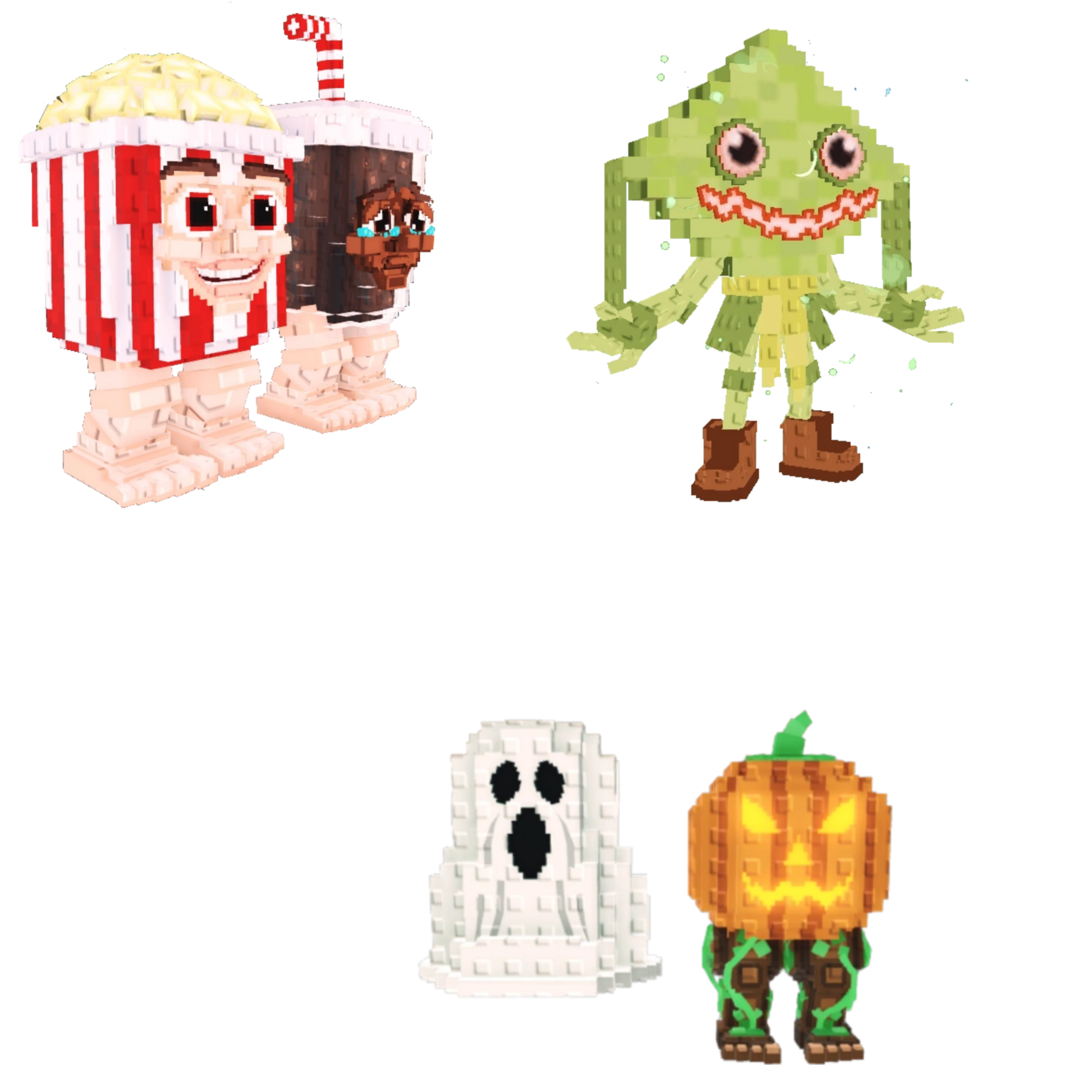 [BUNDLE] - 🍧 1x Popcuru and Fizzuru 🍧 1x Spooky and Pumpky 🍧 1x Ketupat Kepat