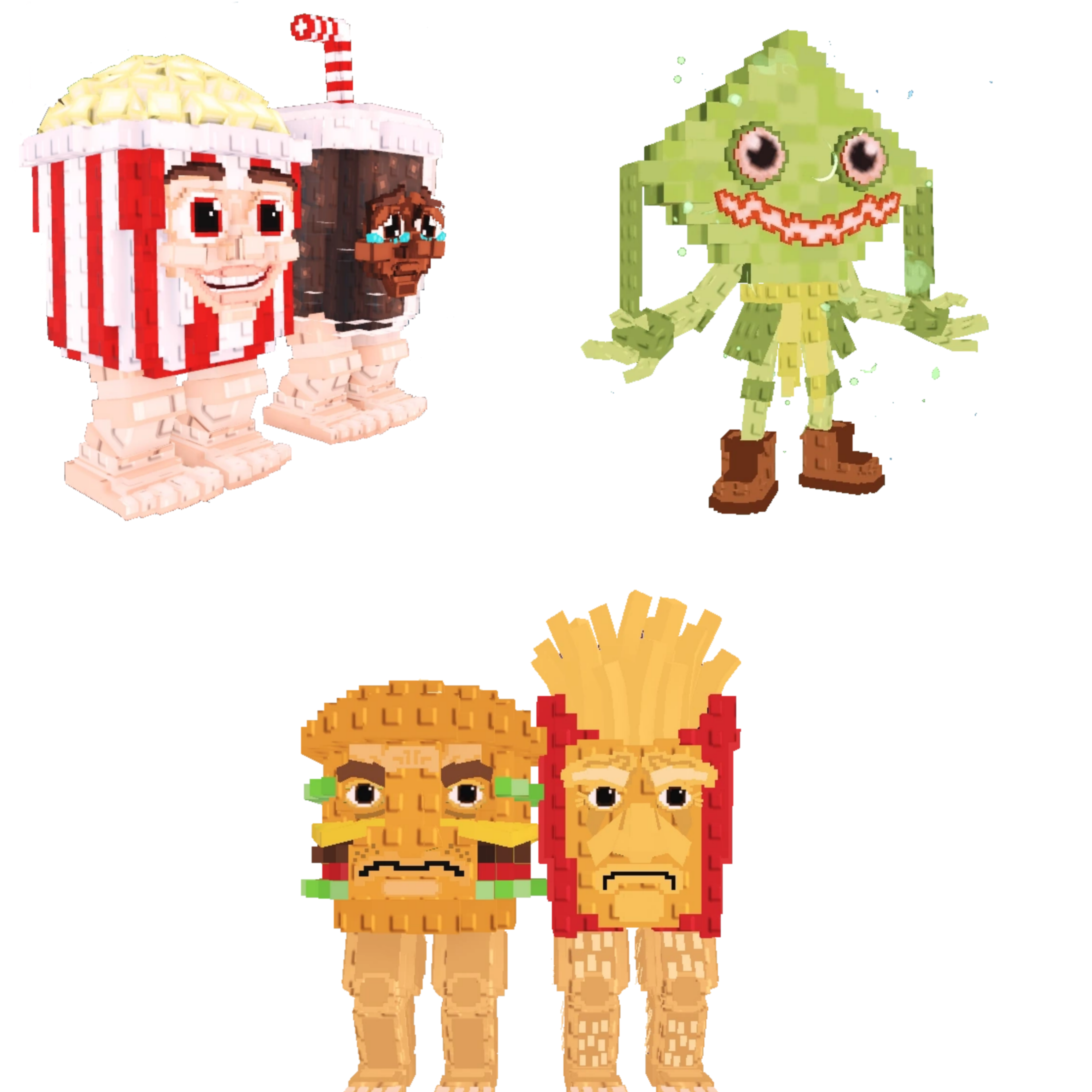 [BUNDLE] - 🍩 1x Popcuru and Fizzuru 🍩 1x Burguro And Fryuro 🍩 1x Ketupat Kepat