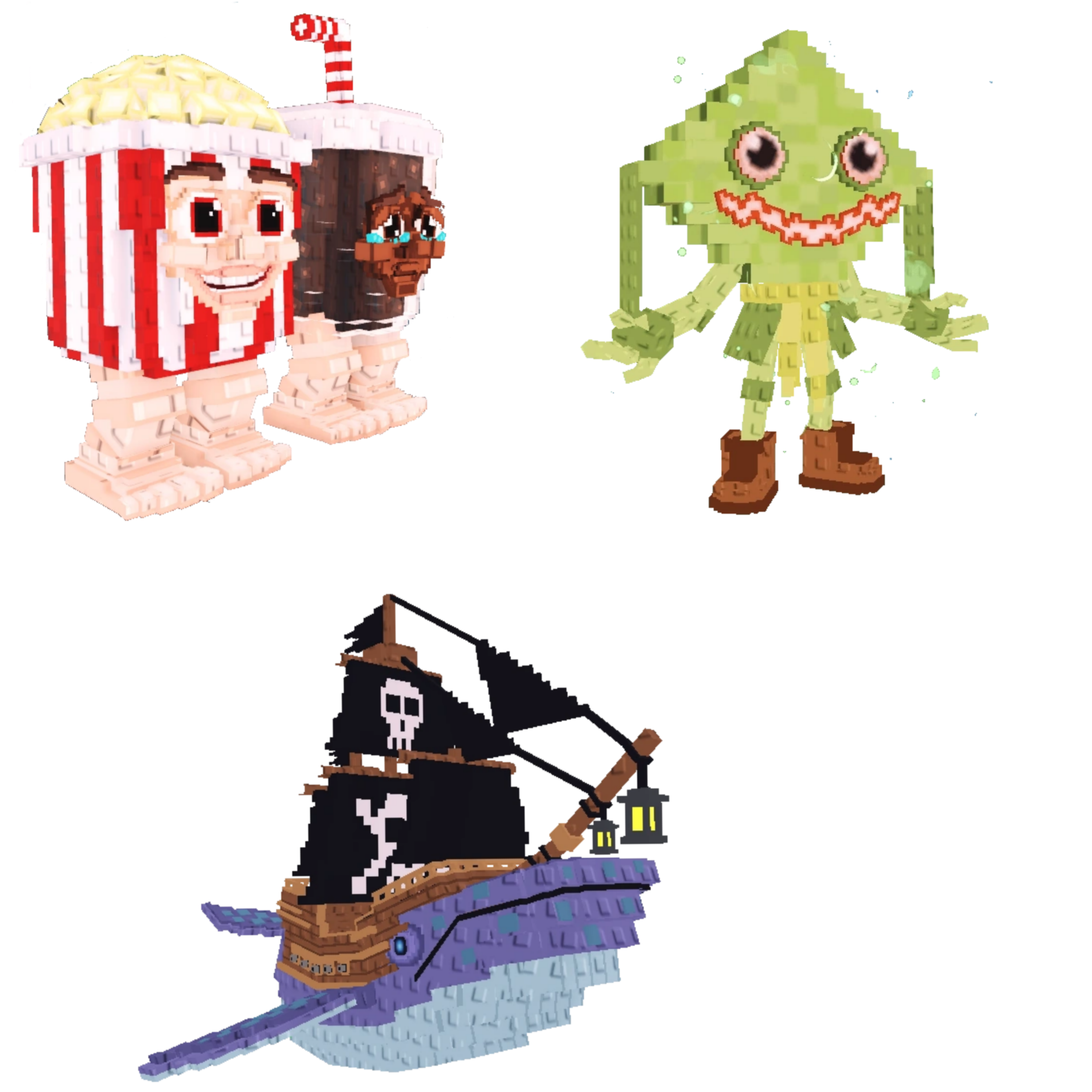 [BUNDLE] - 🎂 1x Popcuru and Fizzuru 🎂 1x Capitano Moby 🎂 1x Ketupat Kepat