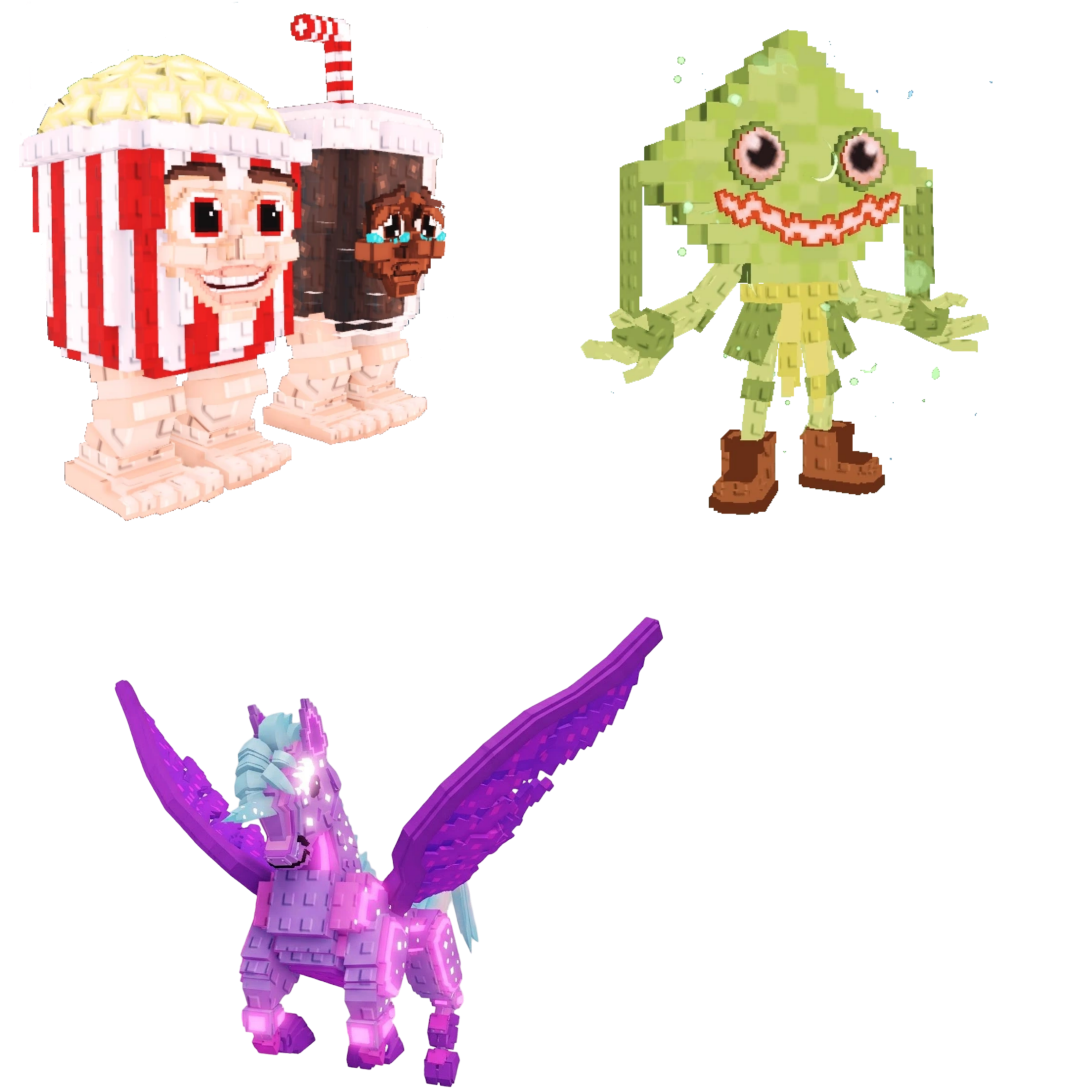 [BUNDLE] - 🥧 1x Popcuru and Fizzuru 🥧 1x Celestial Pegasus 🥧 1x Ketupat Kepat