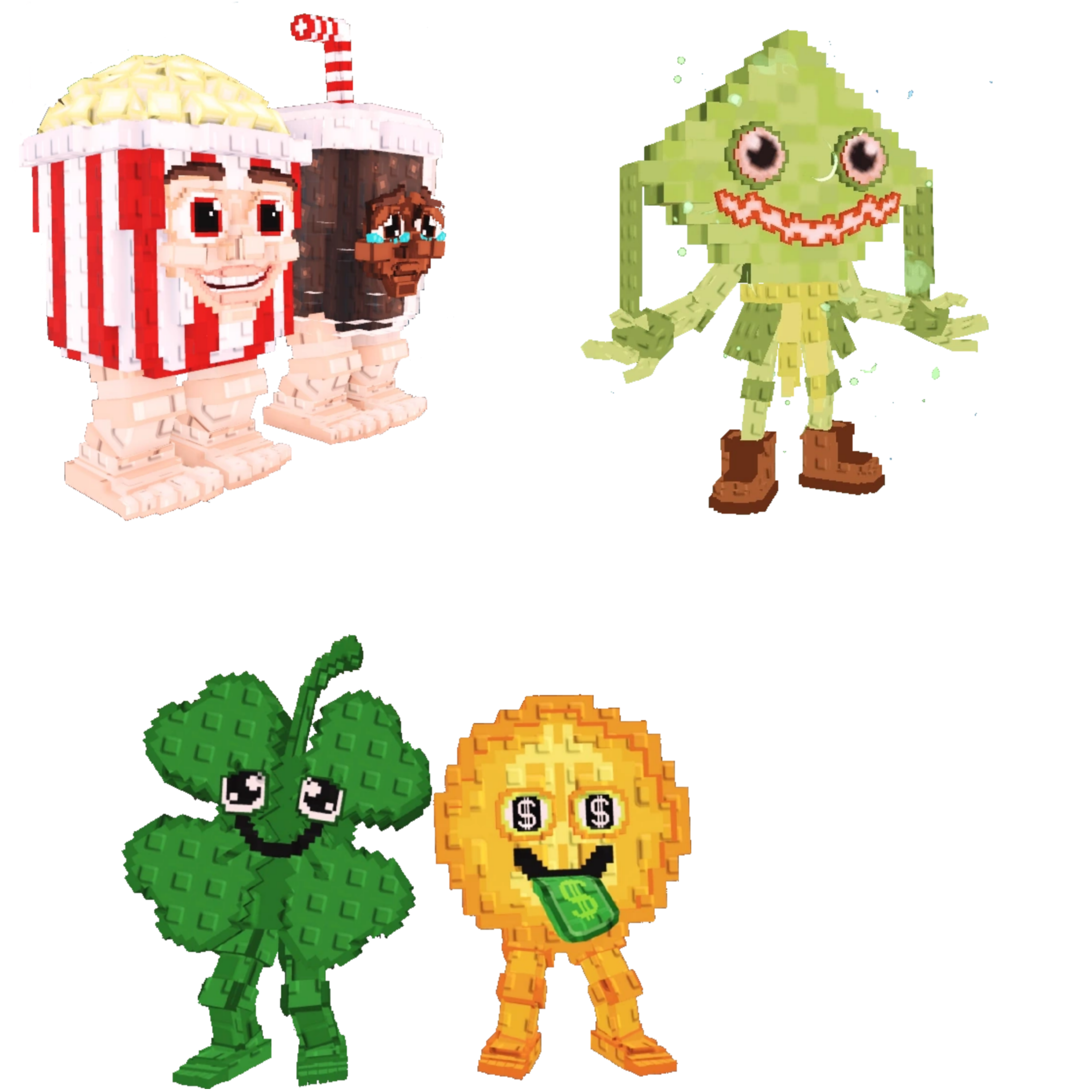 [BUNDLE] - 🍫 1x Popcuru and Fizzuru 🍫 1x Fortunu and Cashuru 🍫 1x Ketupat Kepat