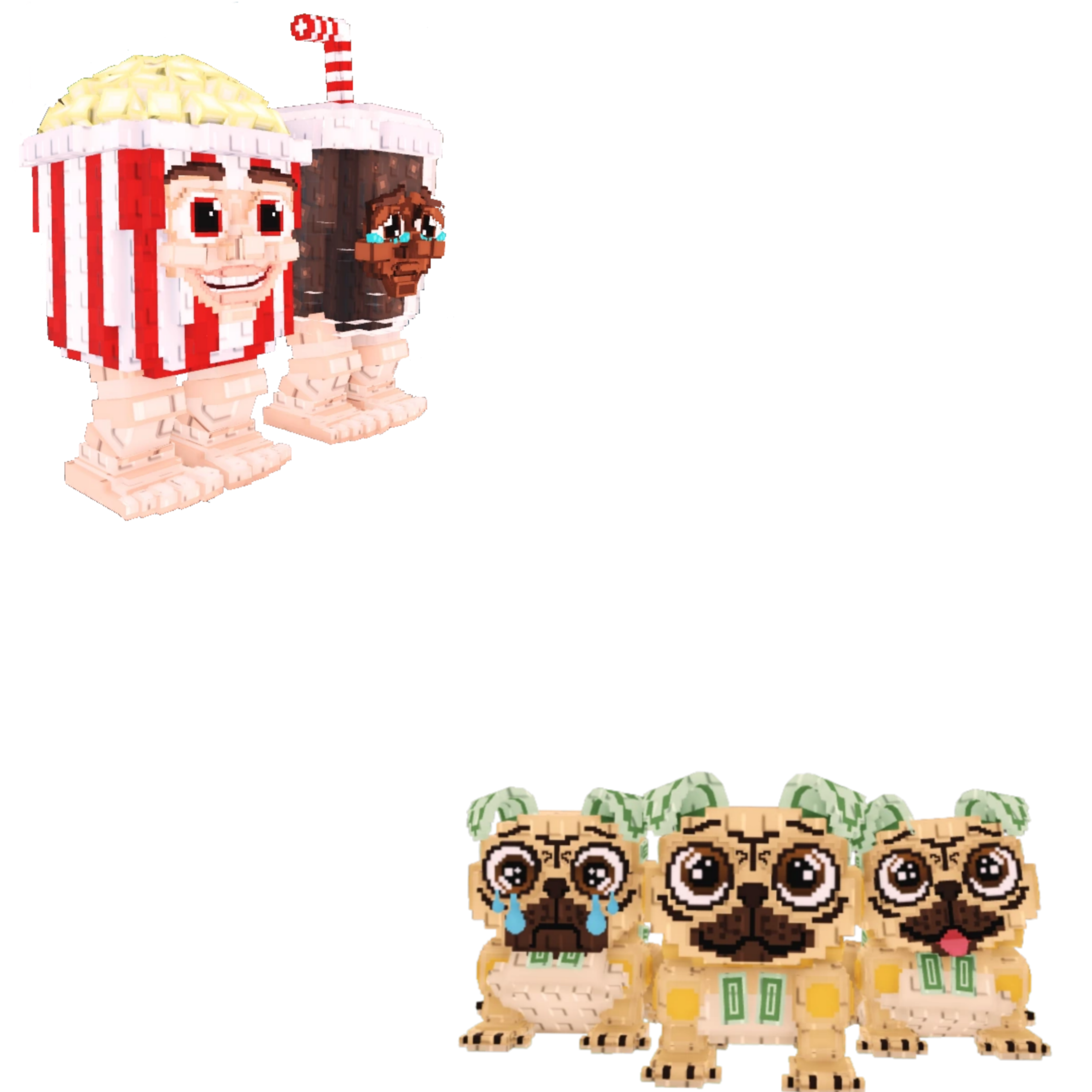 [BUNDLE] - 🍼 1x Popcuru and Fizzuru 🍼 1x Los Puggies