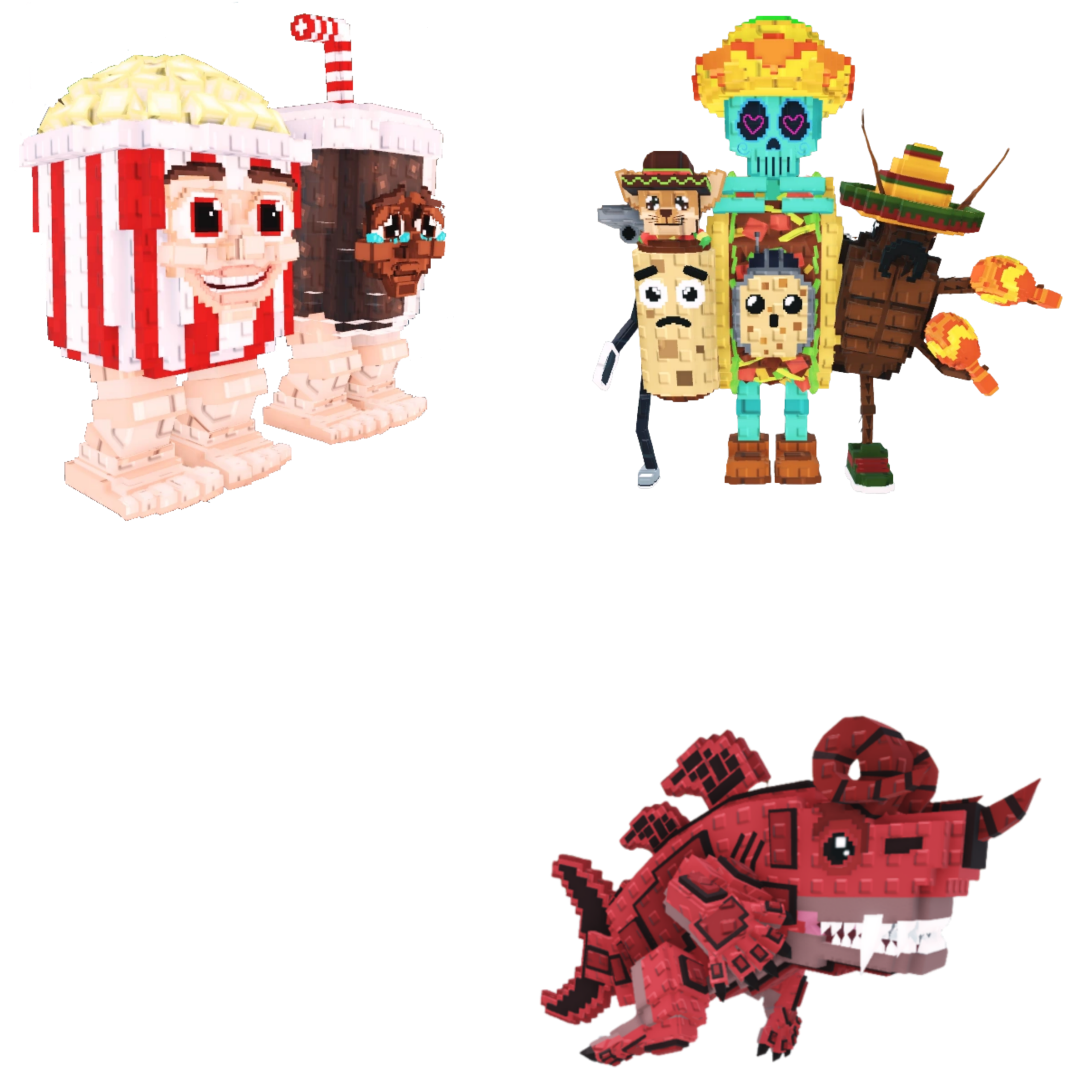 [BUNDLE] - 🍸 1x Popcuru and Fizzuru 🍸 1x La Taco Combinasion 🍸 1x Eviledon