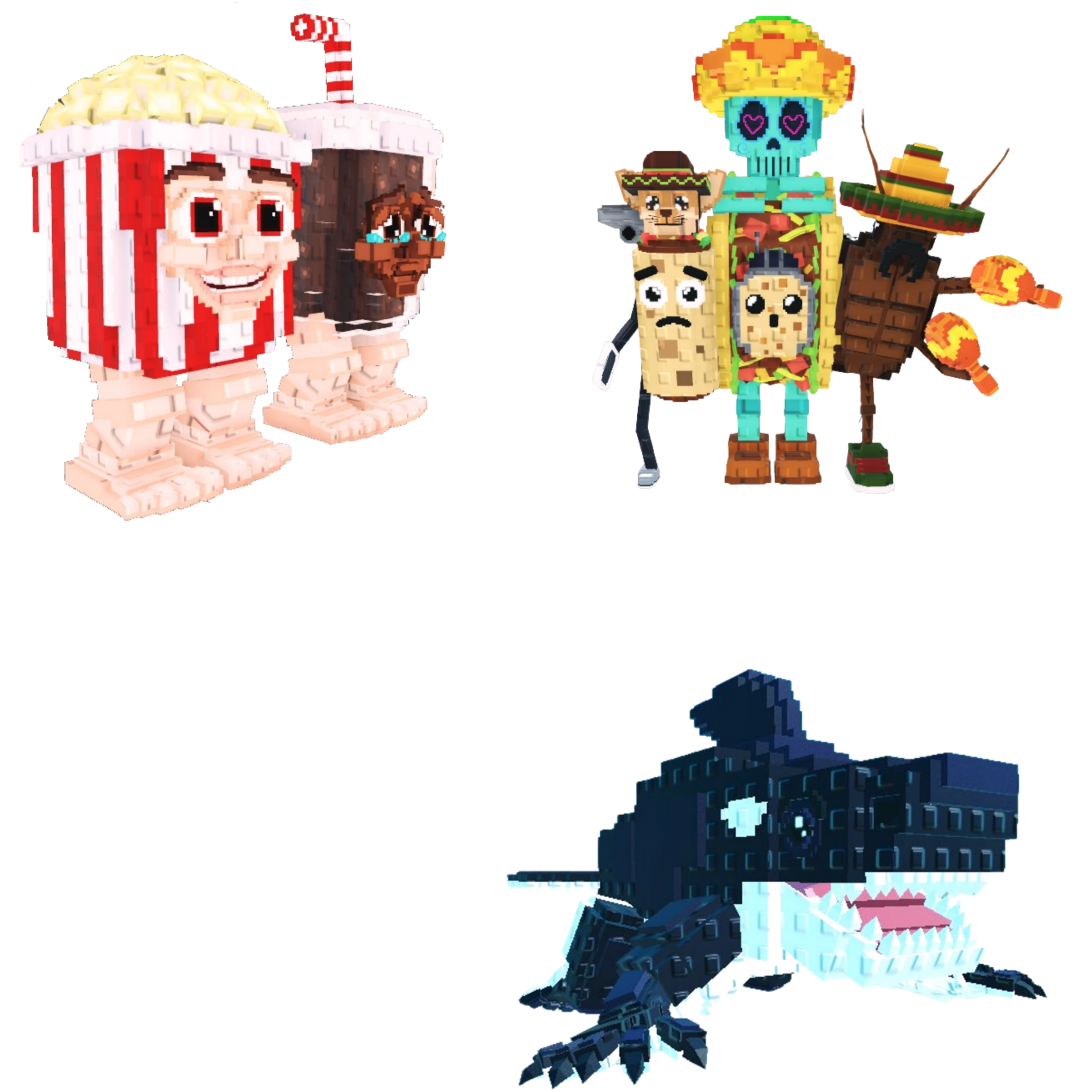 [BUNDLE] - 🍻 1x Popcuru and Fizzuru 🍻 1x La Taco Combinasion 🍻 1x Orcaledon