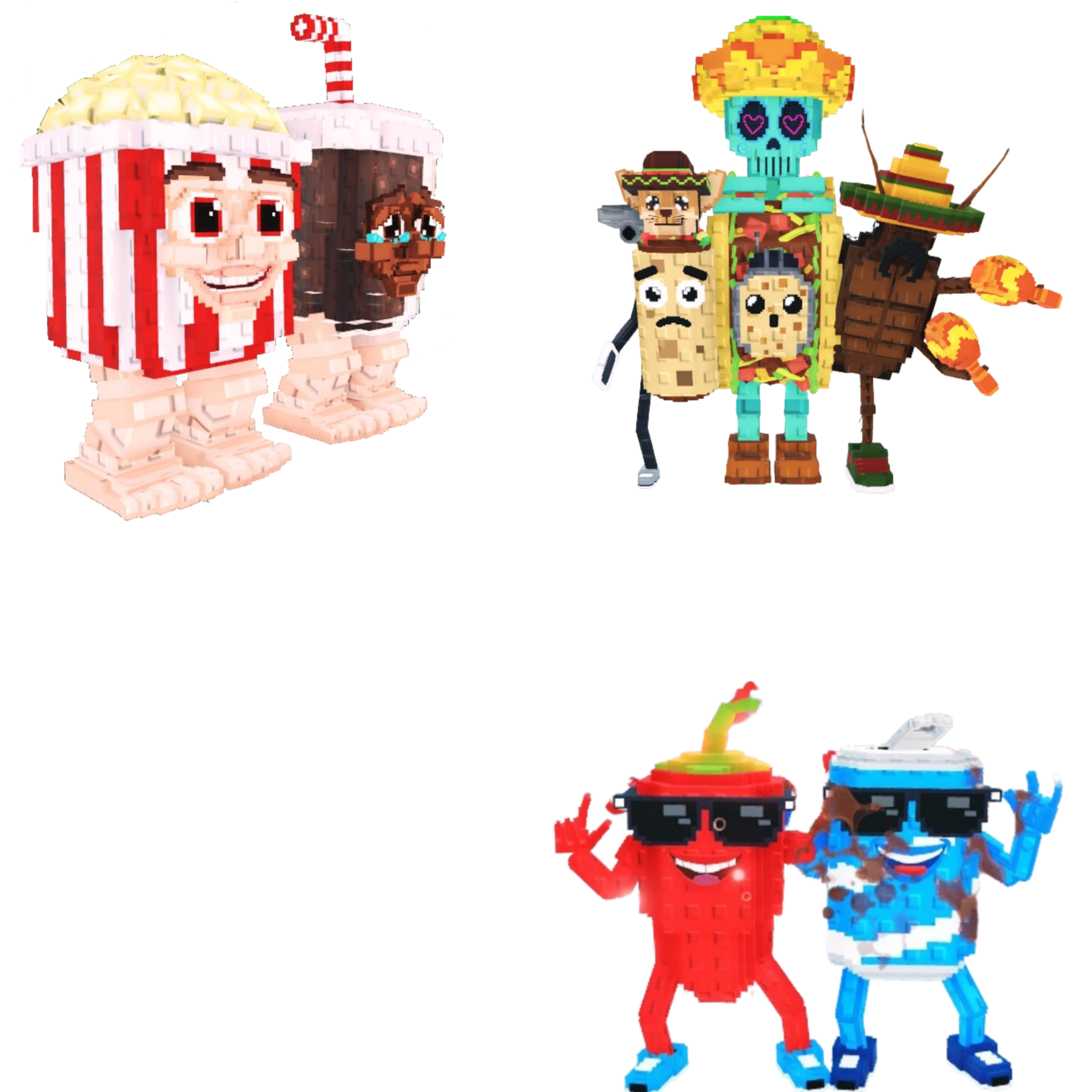 [BUNDLE] - 🥤 1x Popcuru and Fizzuru 🥤 1x La Taco Combinasion 🥤 1x Swaggy Bros
