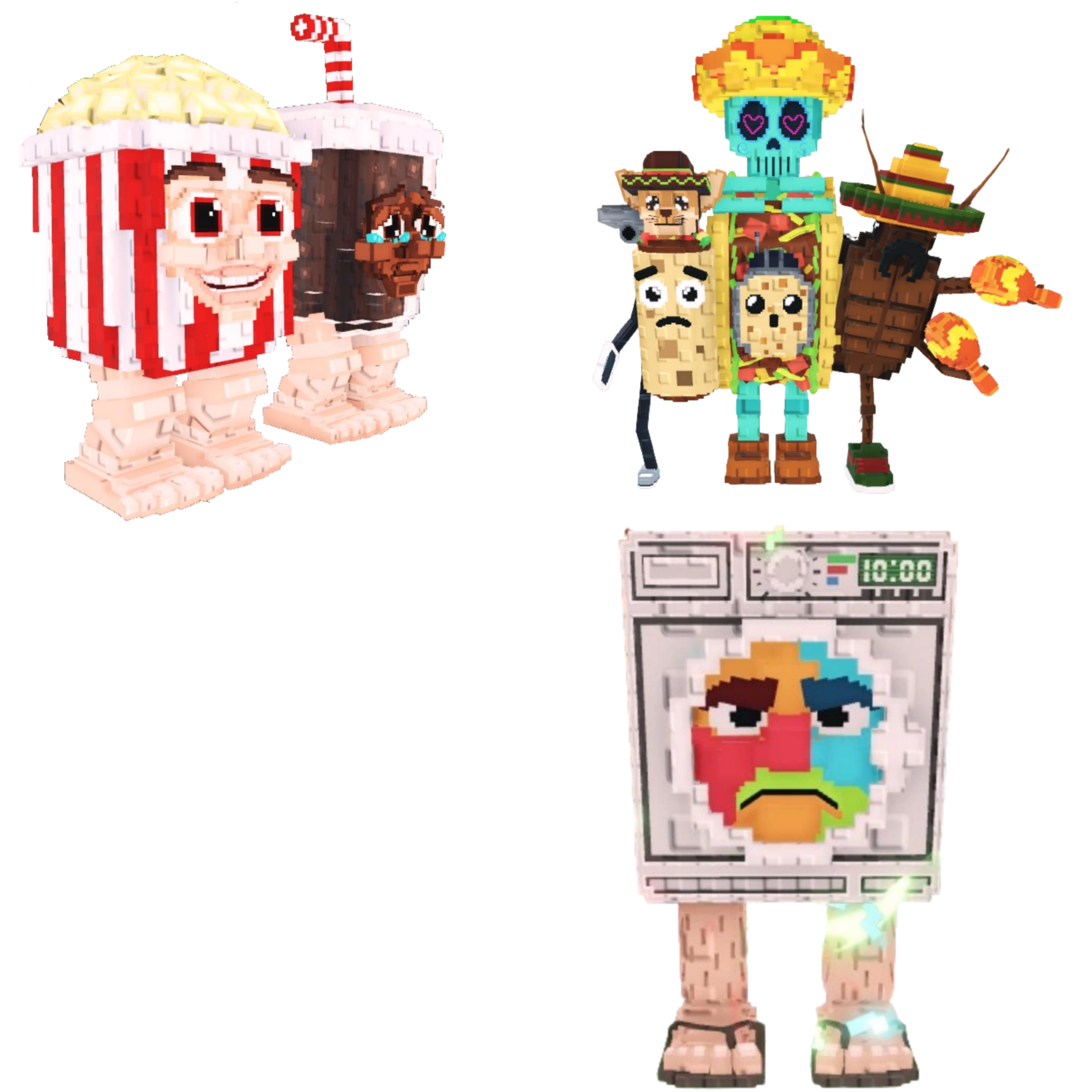 [BUNDLE] - 🧃 1x Popcuru and Fizzuru 🧃 1x La Taco Combinasion 🧃 1x Lavadorito Spinito