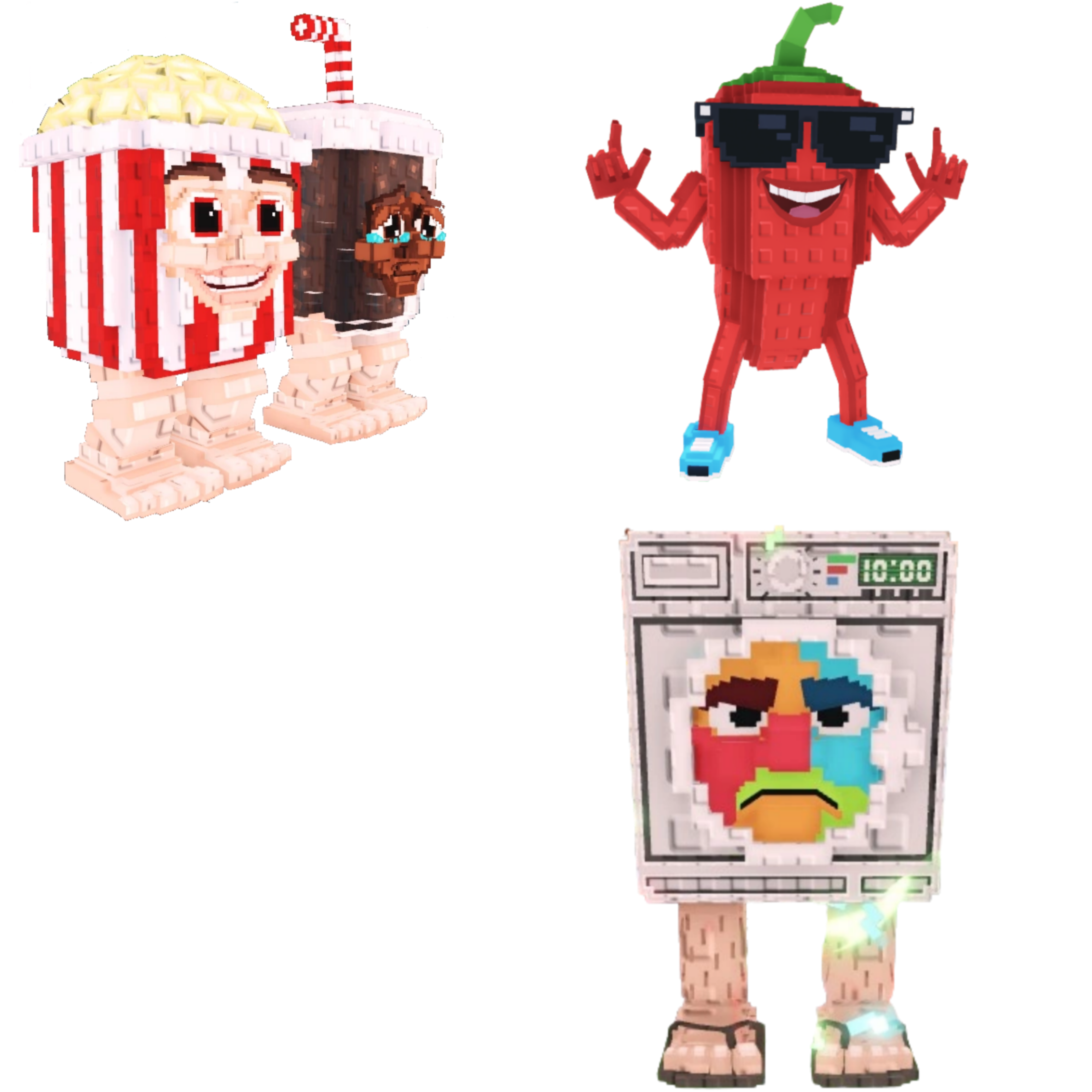 [BUNDLE] - 🧨 1x Popcuru and Fizzuru 🧨 1x Chillin Chili 🧨 1x Lavadorito Spinito