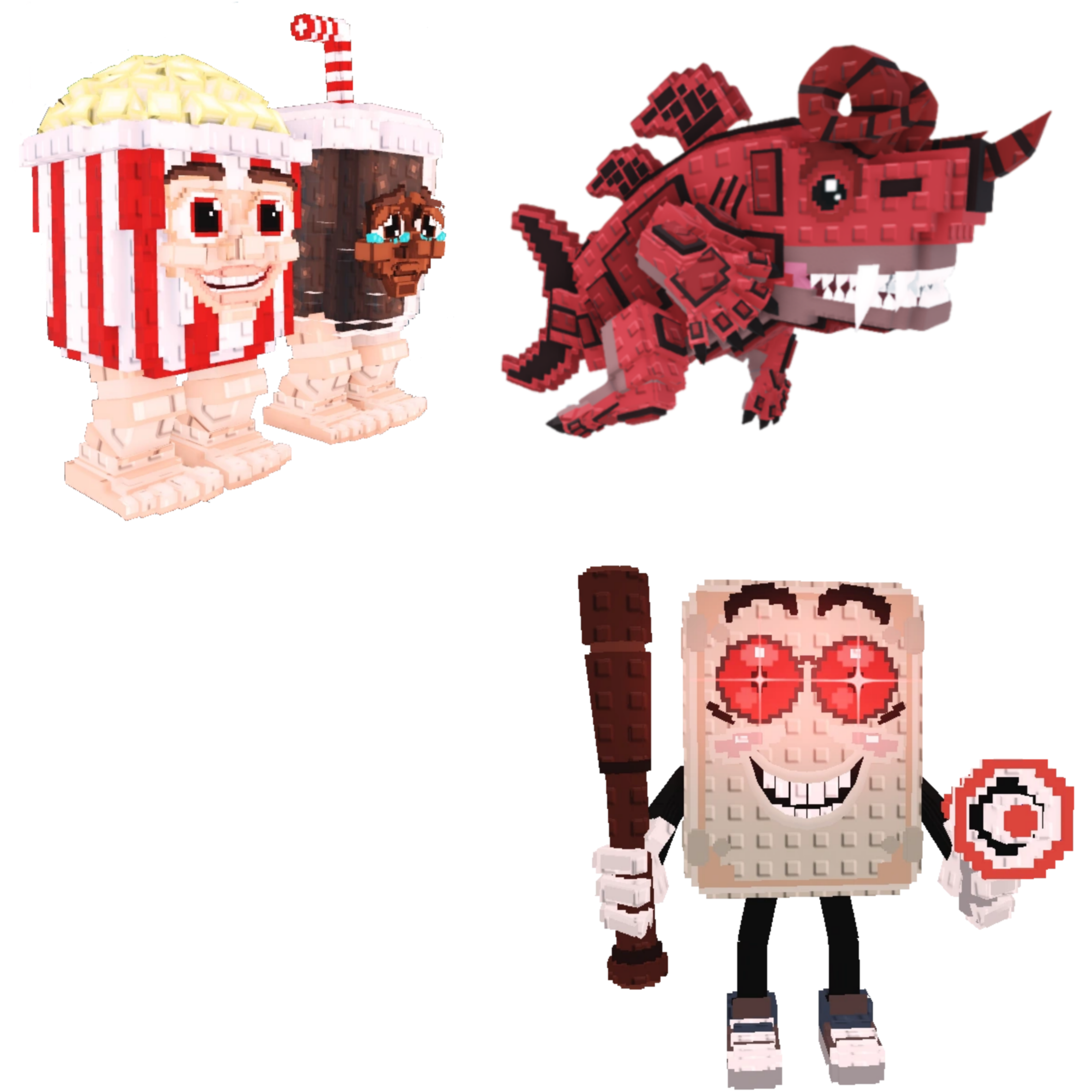 [BUNDLE] - ✨ 1x Popcuru and Fizzuru ✨ 1x Eviledon ✨ 1x Tang Tang Keletang