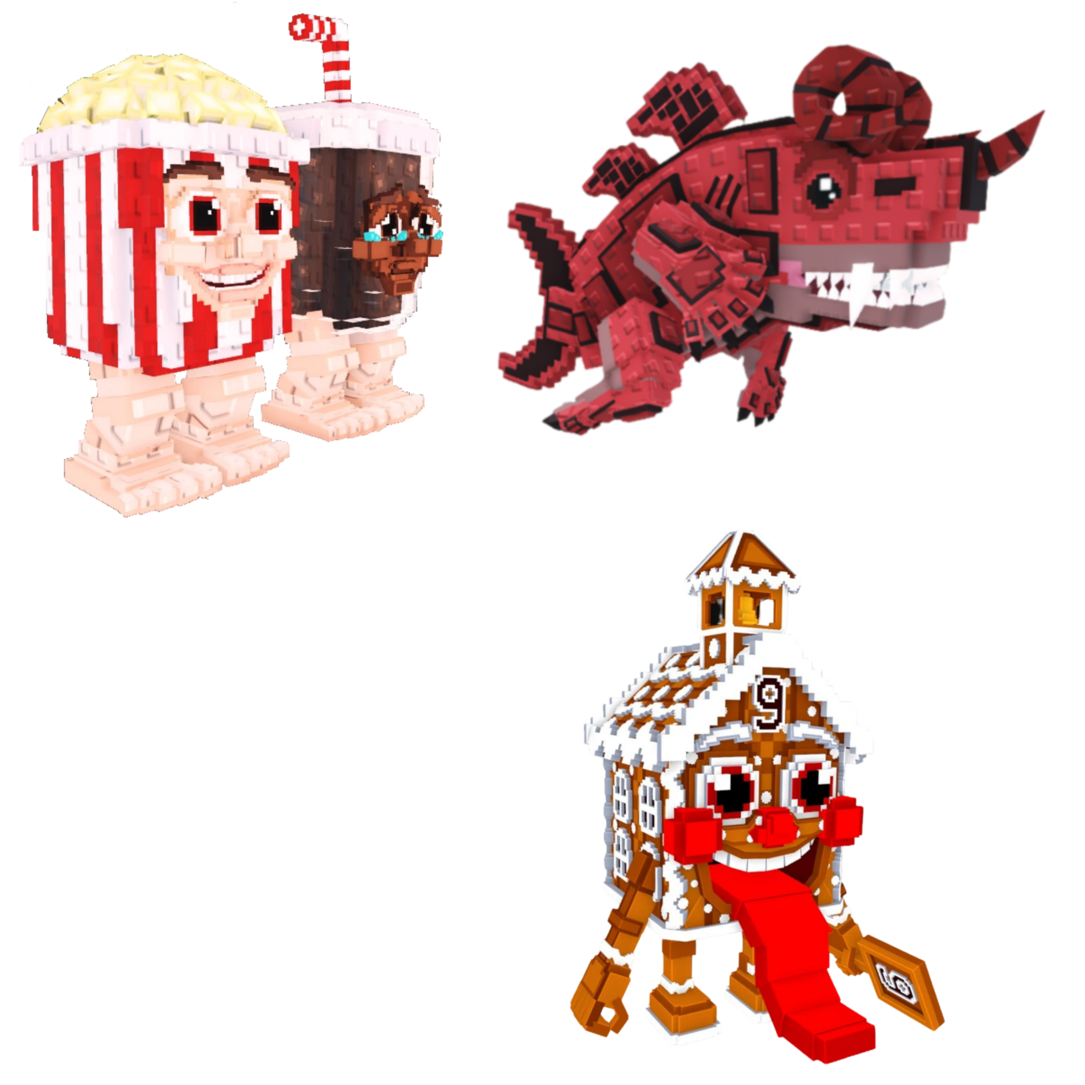 [BUNDLE] - 🎋 1x Popcuru and Fizzuru 🎋 1x Eviledon 🎋 1x La Ginger Sekolah