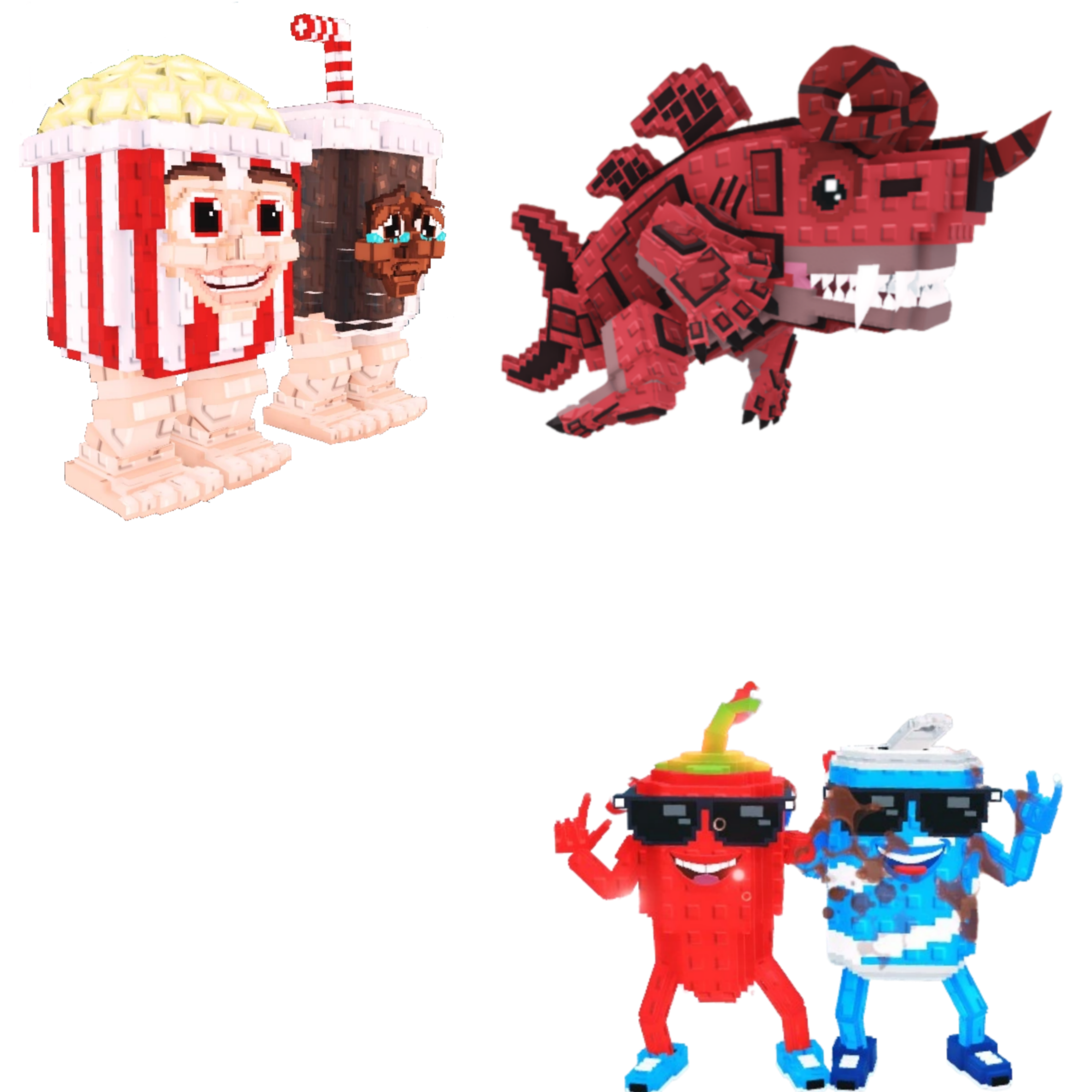 [BUNDLE] - 🎍 1x Popcuru and Fizzuru 🎍 1x Eviledon 🎍 1x Swaggy Bros