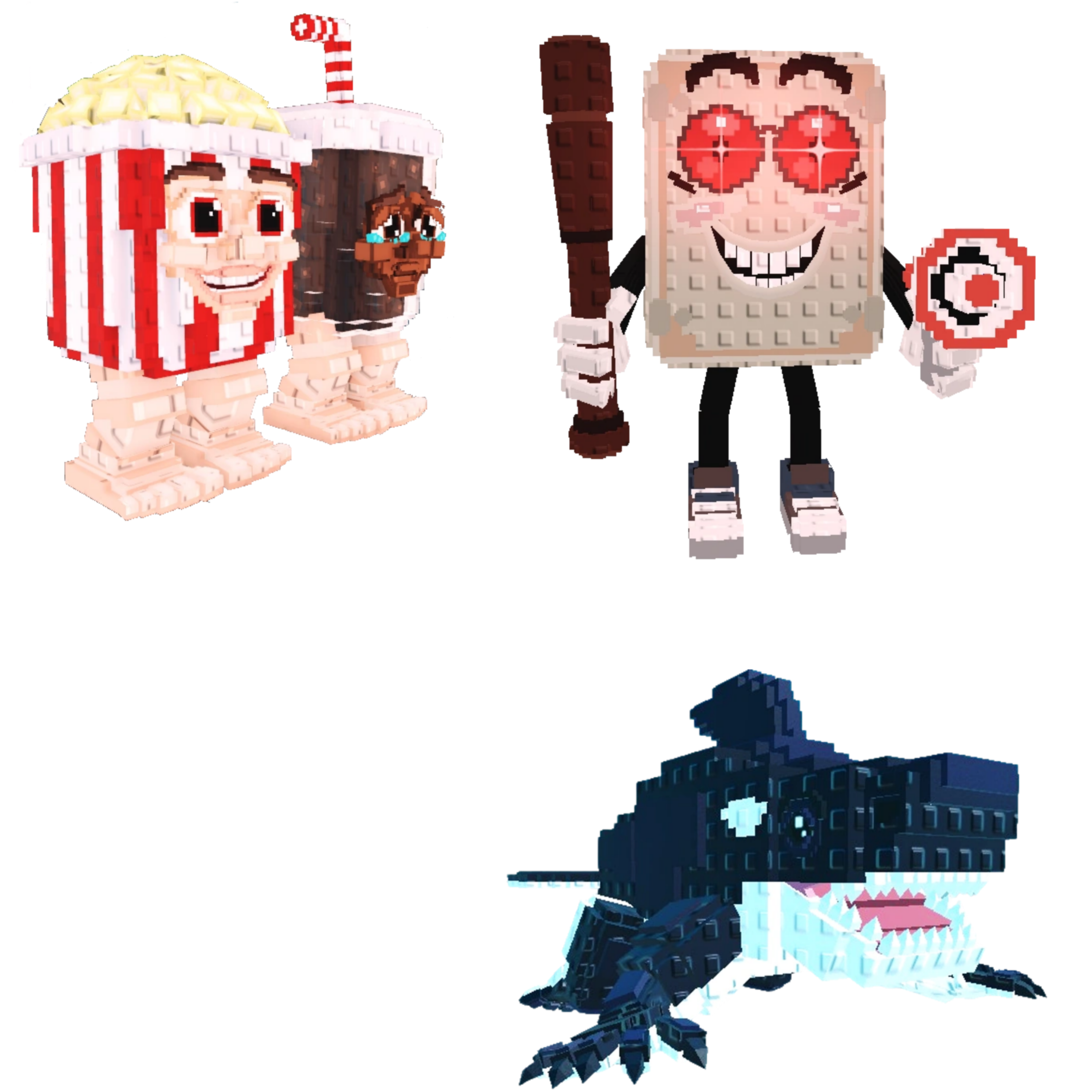[BUNDLE] - ⚽ 1x Popcuru and Fizzuru ⚽ 1x Orcaledon ⚽ 1x Tang Tang Keletang