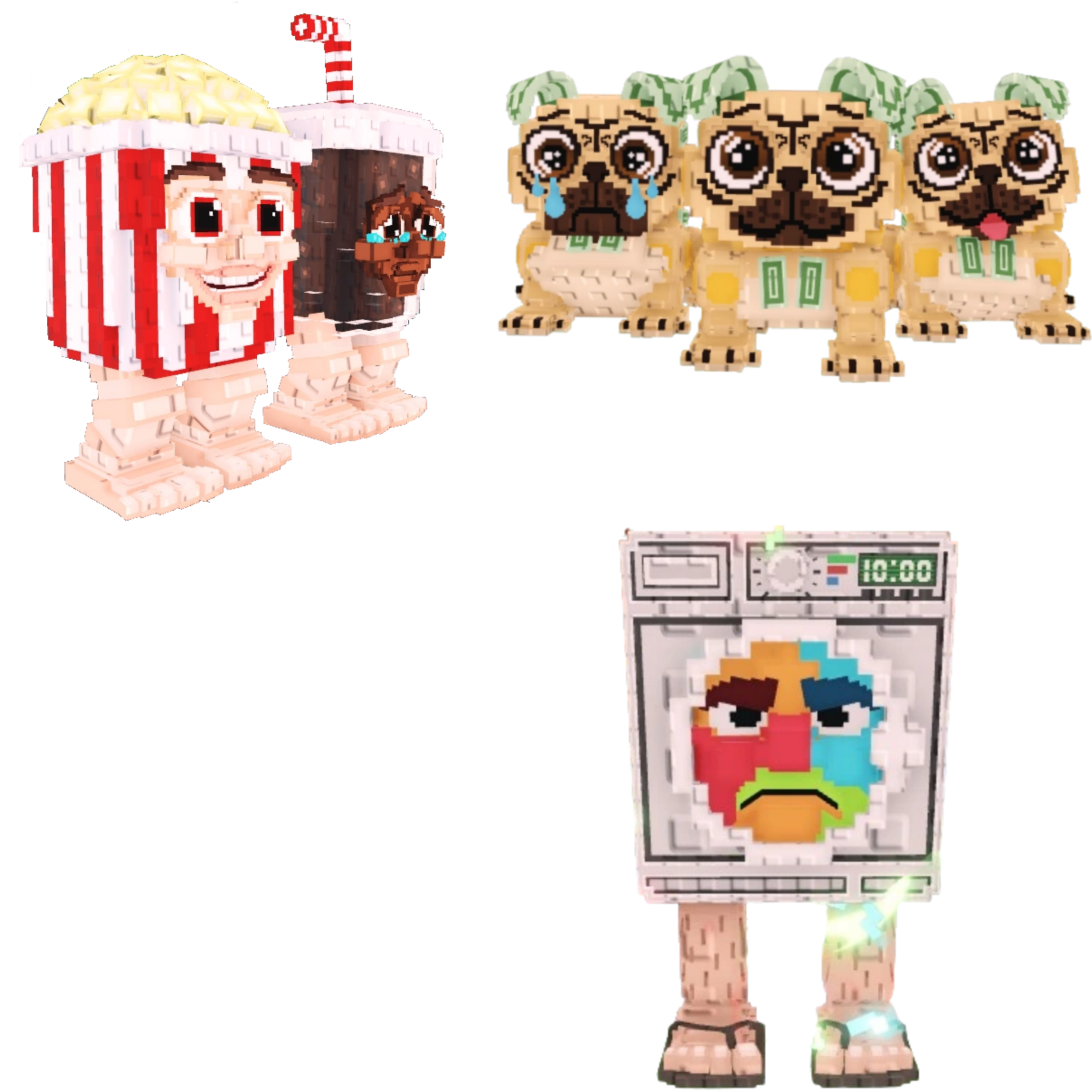 [BUNDLE] - ♠️ 1x Popcuru and Fizzuru ♠️ 1x Lavadorito Spinito ♠️ 1x Los Puggies