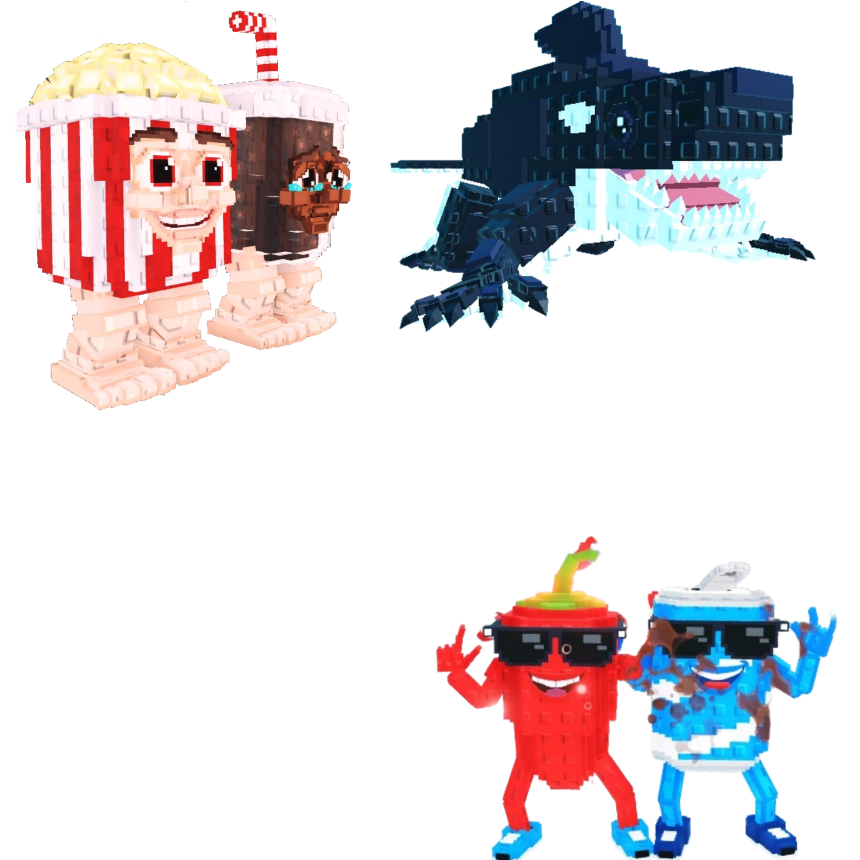 [BUNDLE] - 🎨 1x Popcuru and Fizzuru 🎨 1x Orcaledon 🎨 1x Swaggy Bros
