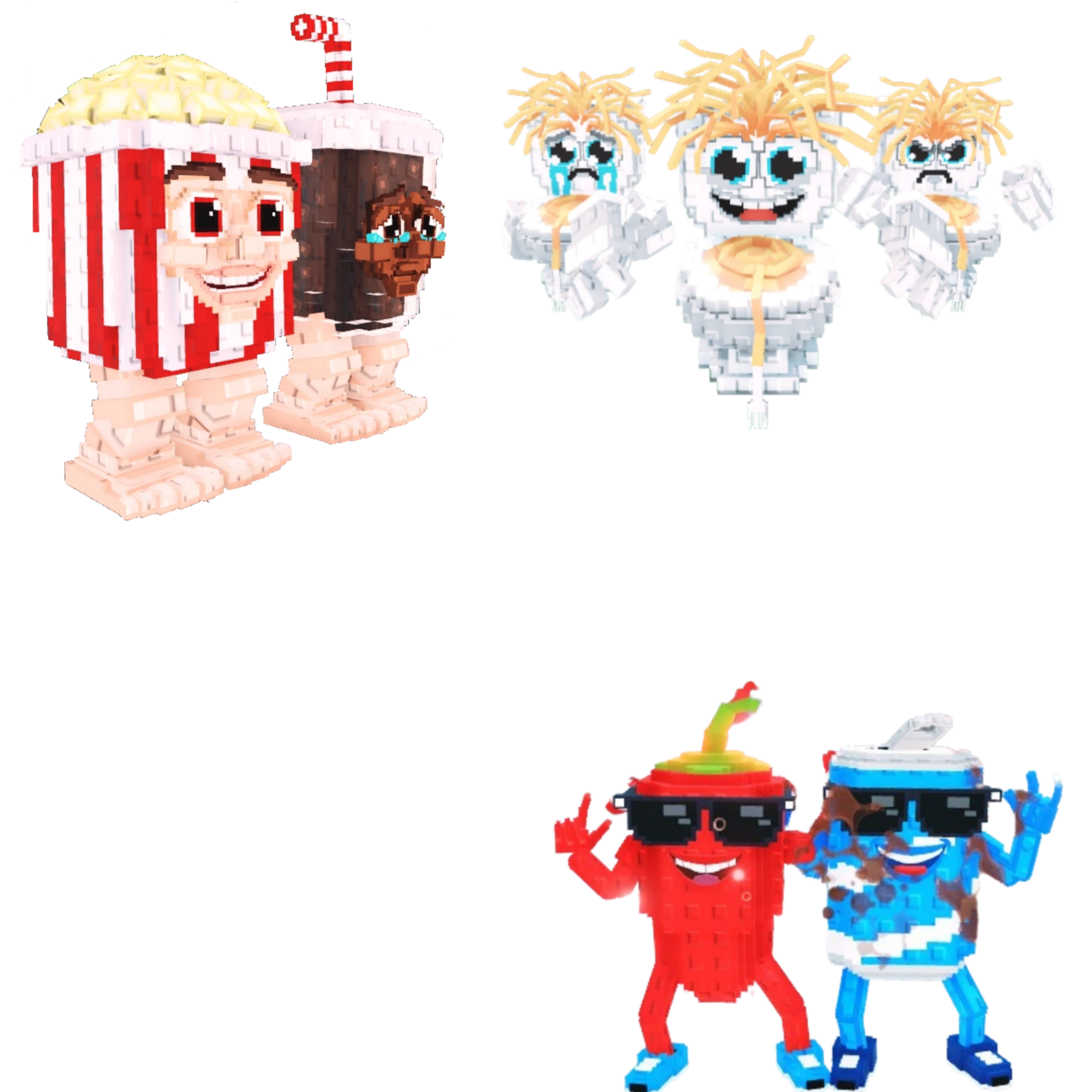 [BUNDLE] - 🧸 1x Popcuru and Fizzuru 🧸 1x Los Spaghettis 🧸 1x Swaggy Bros