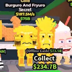 GOLD BURGURO AND FRYURO